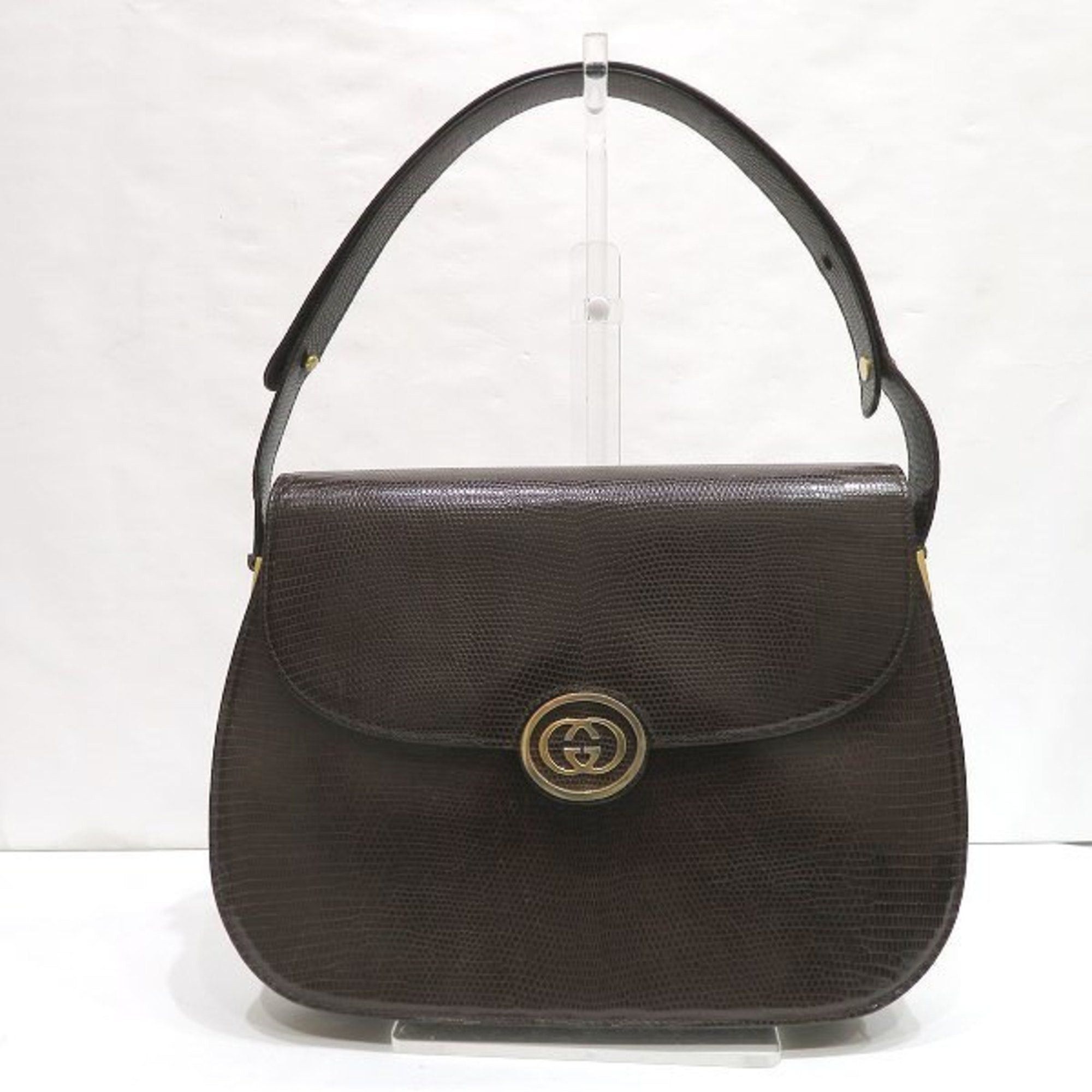 image of Gucci Old GG Metal Fittings Bag Shoulder Ladies in Brown, Women's