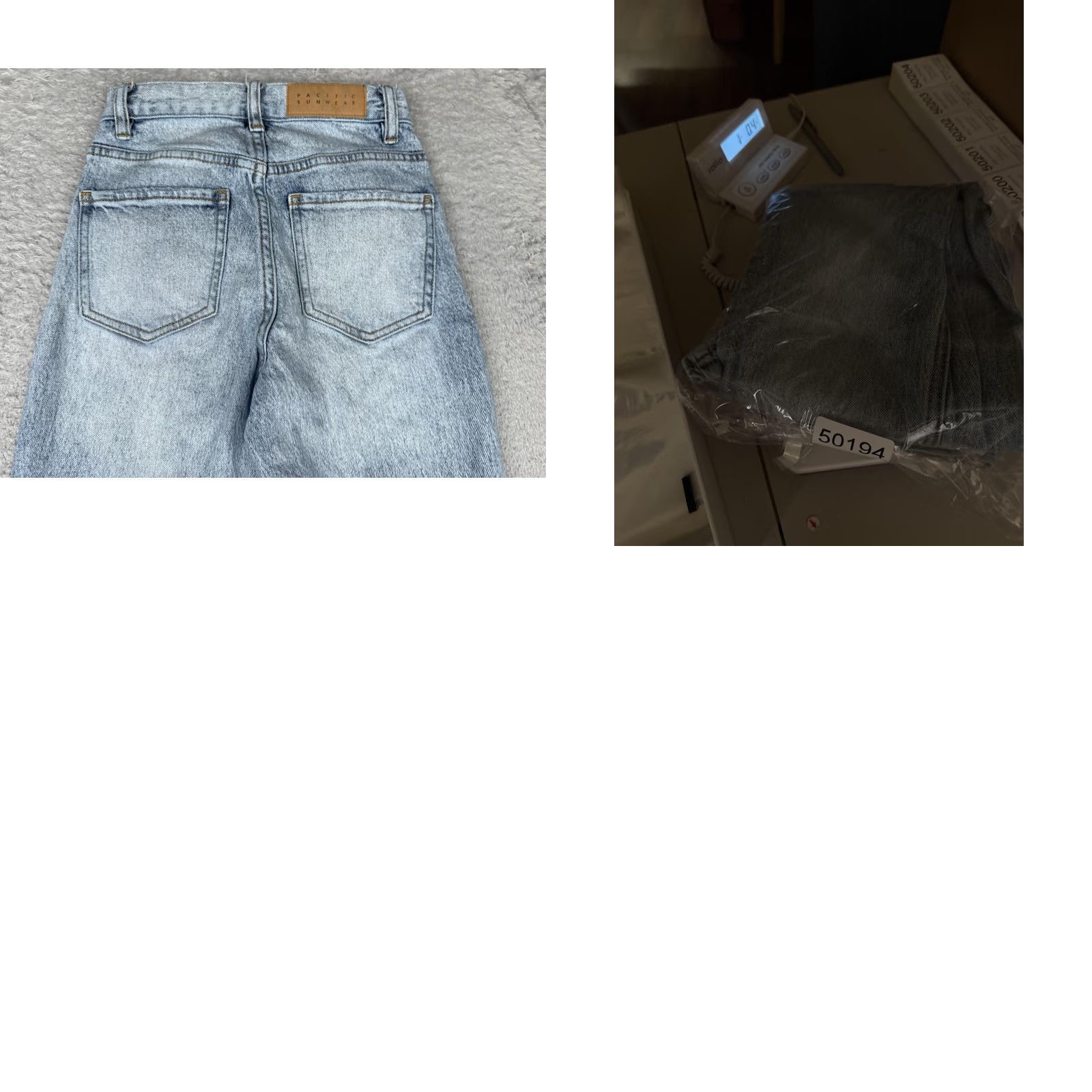Pacsun PacSun Jeans Womens 22 Light Blue Wash Stretch High Rise Bootcut Denim Zip Fly 5-Pocket Cowboy Womens Size 40" / US 18 - 11 Thumbnail