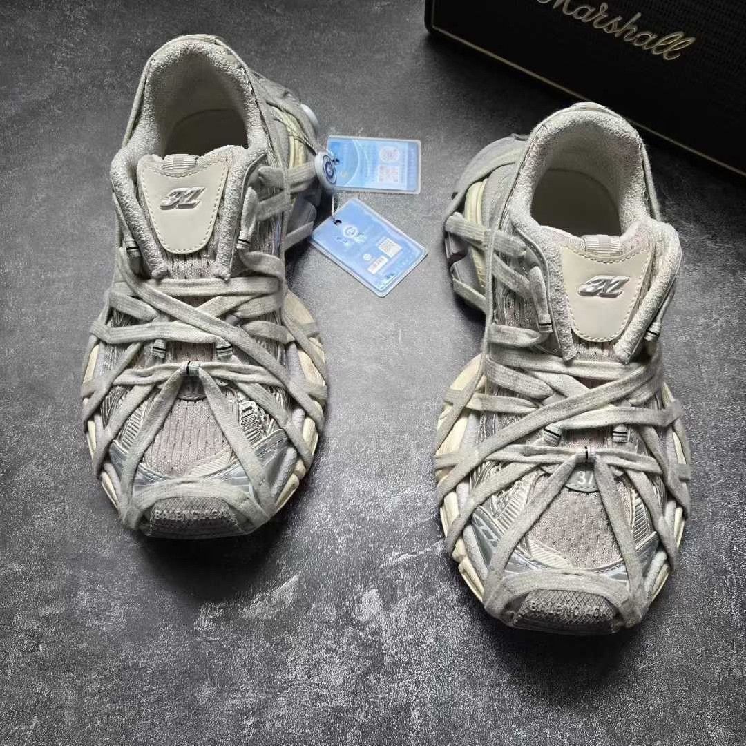 Balenciaga 3XL Beige Crazy Strap Dad Shoes