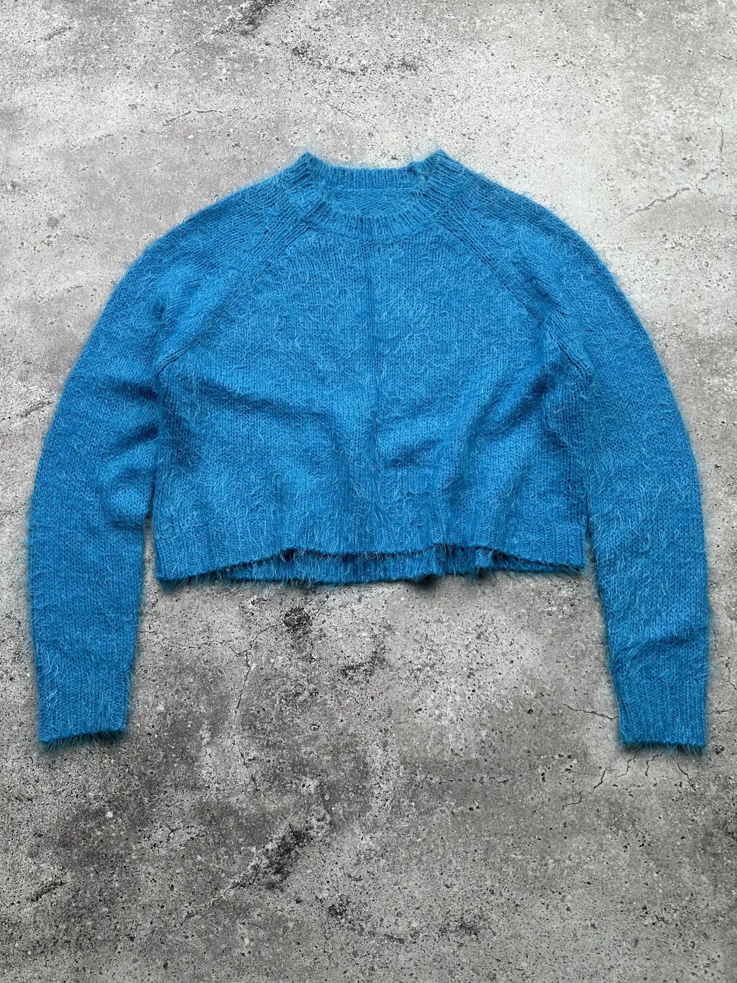 Japanese Brand Vintage Cropped Mohair Sweater C166(V228) Size M / US 6-8 / IT 42-44 - 1 Thumbnail