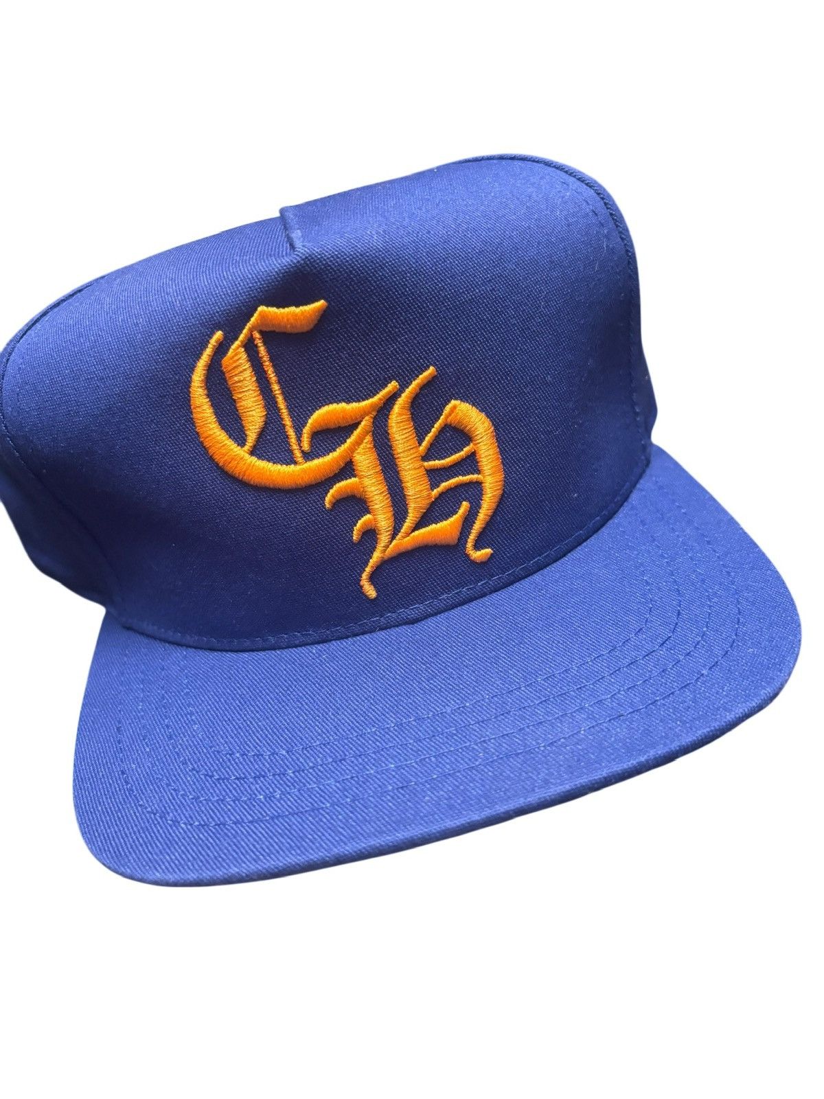 Chrome Hearts Chrome Hearts CH Logo Trucker Blue Orange Baseball Snapback Size ONE SIZE - 2 Thumbnail