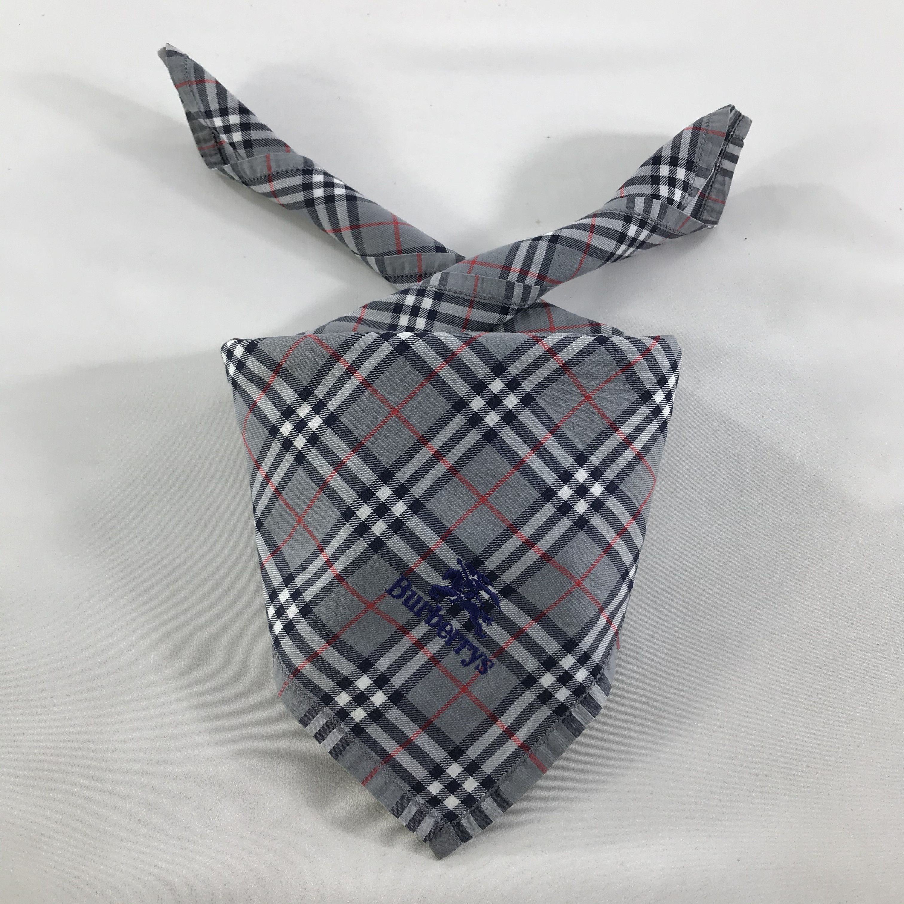 Burberry × Vintage Burberry Bandana / Handkerchief / Neckerchief - S1347 Size ONE SIZE - 3 Thumbnail