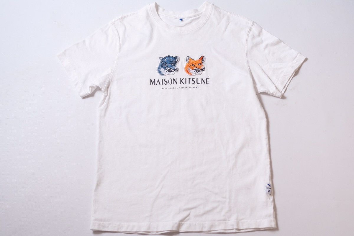 Maison Kitsune Maison Kitsune x Ader Error tee | Grailed