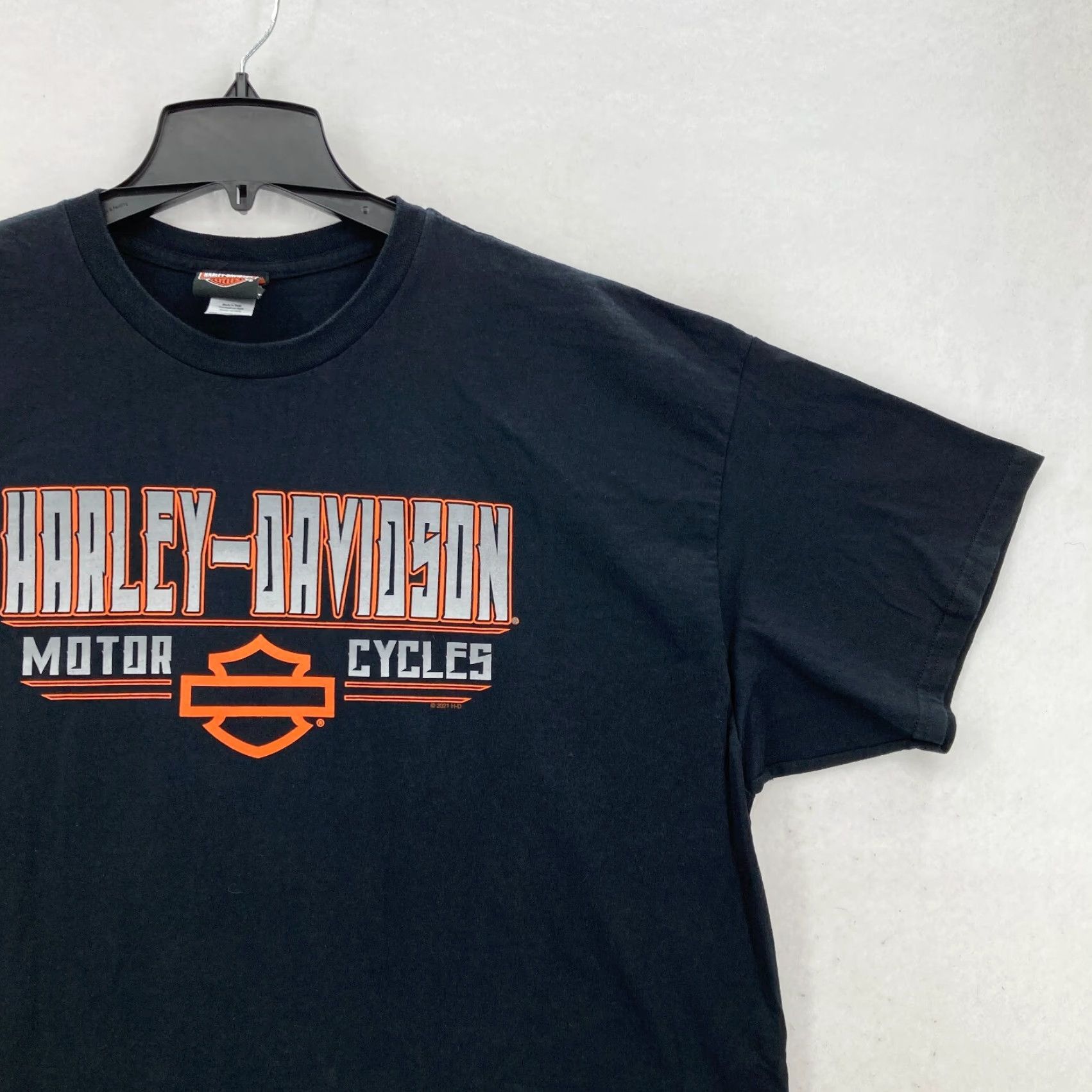 Harley Davidson Harley-Davidson T Shirt Mens 2XL Black Graphic Print Crew Neck Short Sleeve Motorcycle Biker Rockstar Size US XXL / EU 58 / 5 - 3 Thumbnail