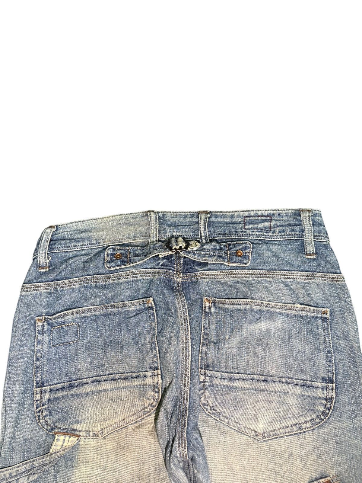 Marithe + Francois Girbaud Vintage Japanese Brand Buckle Back Carpenter Baggy Jeans Size 28" / US 6 / IT 42 - 4 Thumbnail