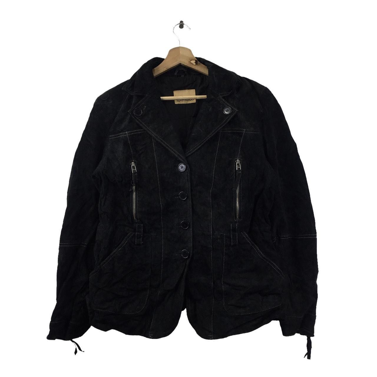 Splendid Vtg SPLENDIDO Real Leather Motorcycle Rocker Jacket Size US M / EU 48-50 / 2 - 1 Thumbnail