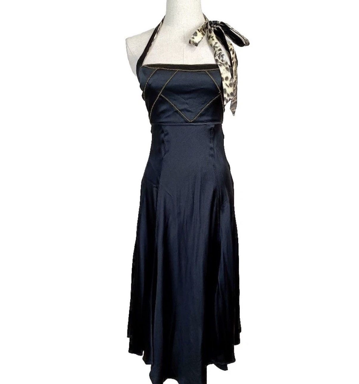 Just Cavalli Just Cavalli Skater Halter Neck Dress 40IT Size S / US 4 / IT 40 - 1 Thumbnail