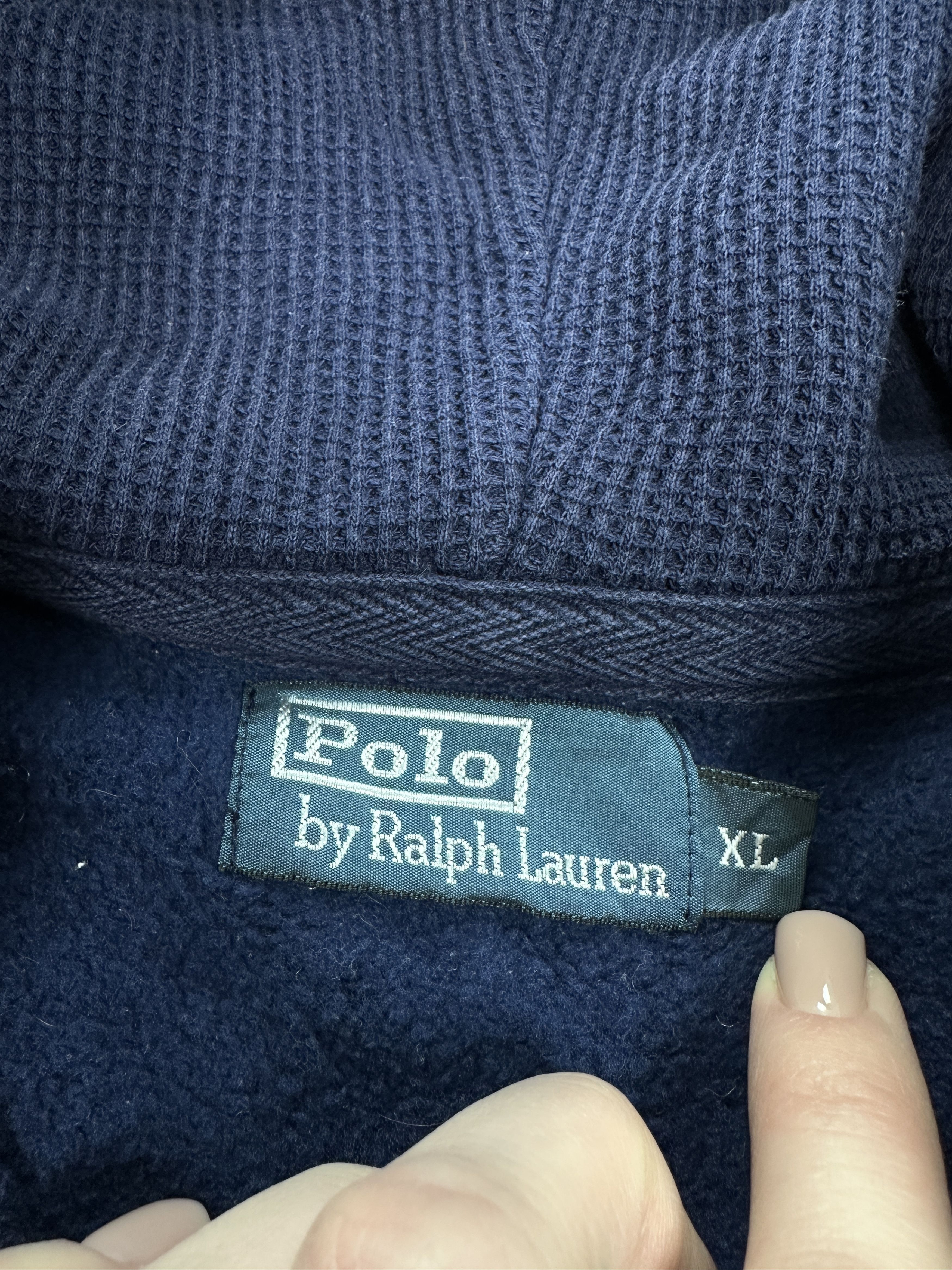 Polo Ralph Lauren × Ralph Lauren × Vintage Polo Ralph Lauren Vintage Mens Zip Hoodie Size US XL / EU 56 / 4 - 5 Thumbnail