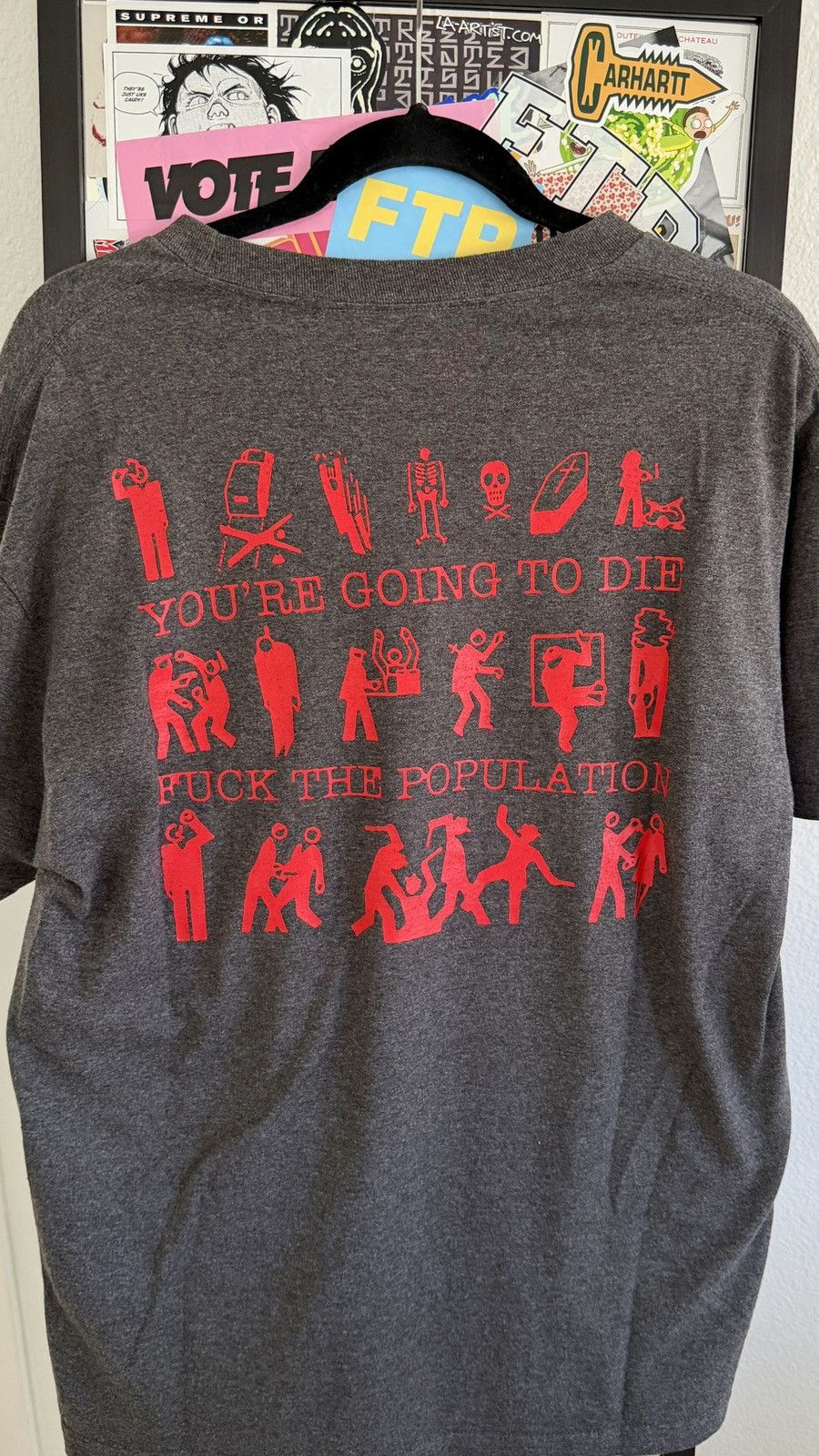 Fuck The Population FTP Many Ways to Die Tee. Size US L / EU 52-54 / 3 - 4 Thumbnail