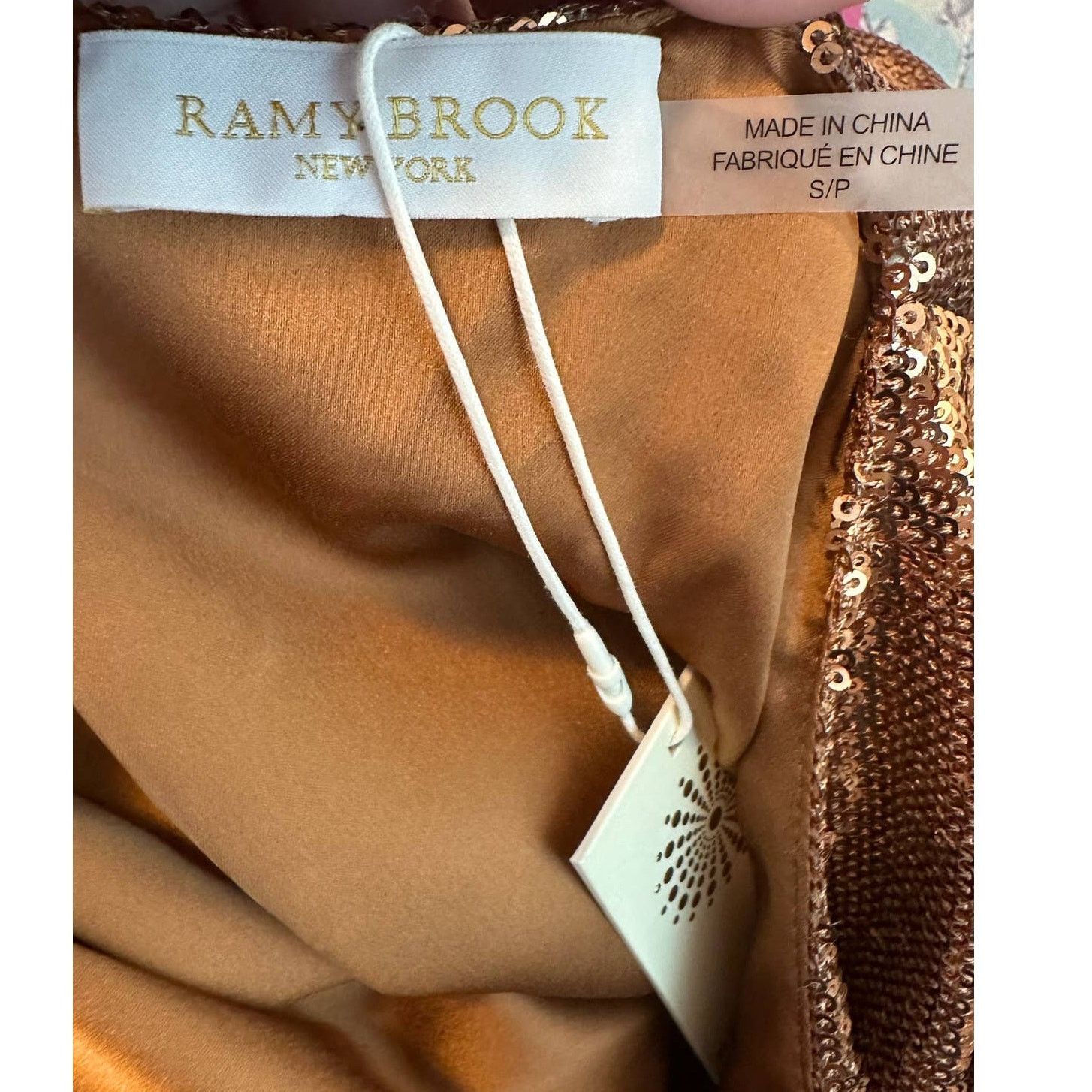 Ramy Brook Ramy Brook Hallie Gold Sequin Belted Mini Dress size S Size S / US 4 / IT 40 - 3 Thumbnail