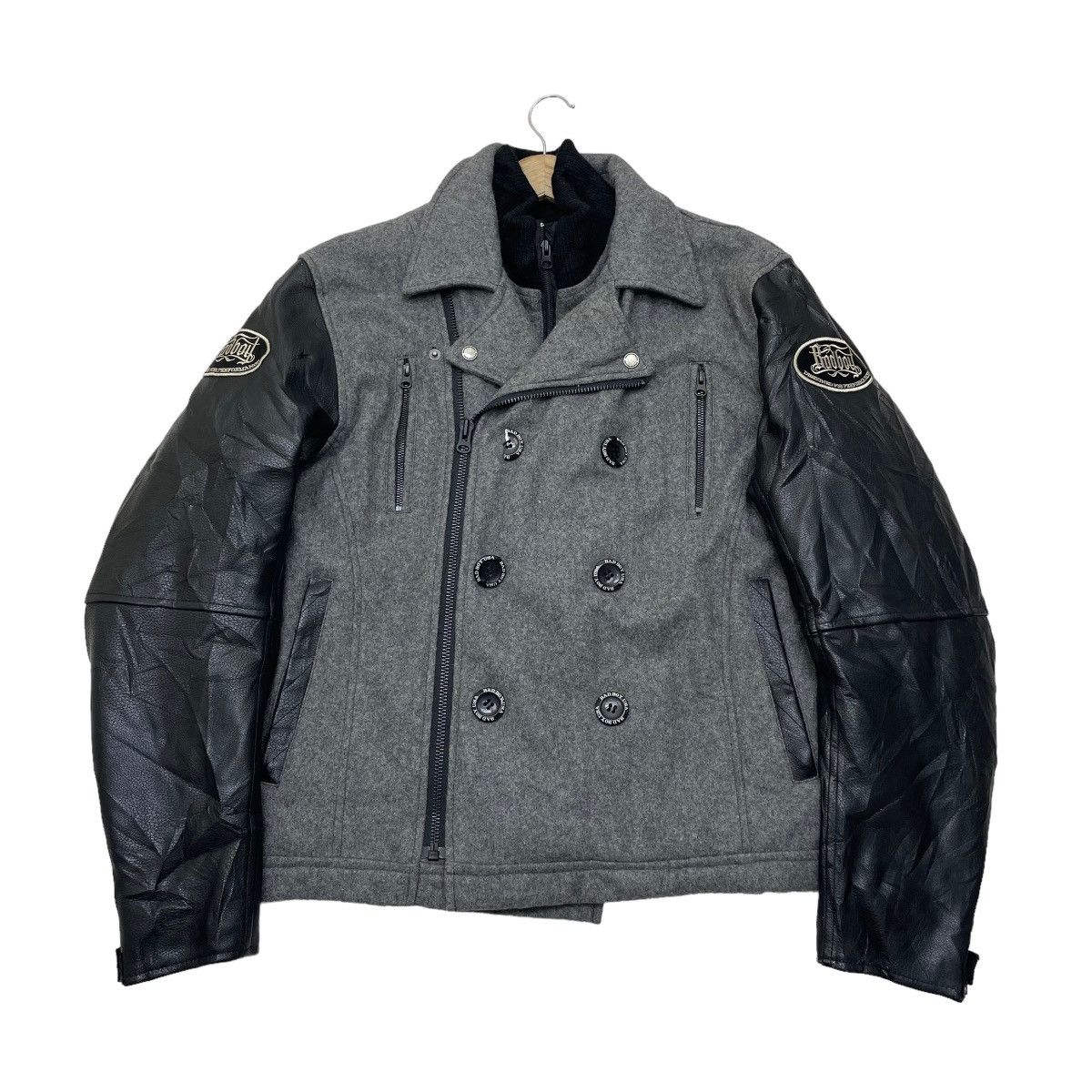 Bob Marley 🔥Vintage Badboy Double Collar Varsity Letterman Jacket Size US M / EU 48-50 / 2 - 1 Thumbnail