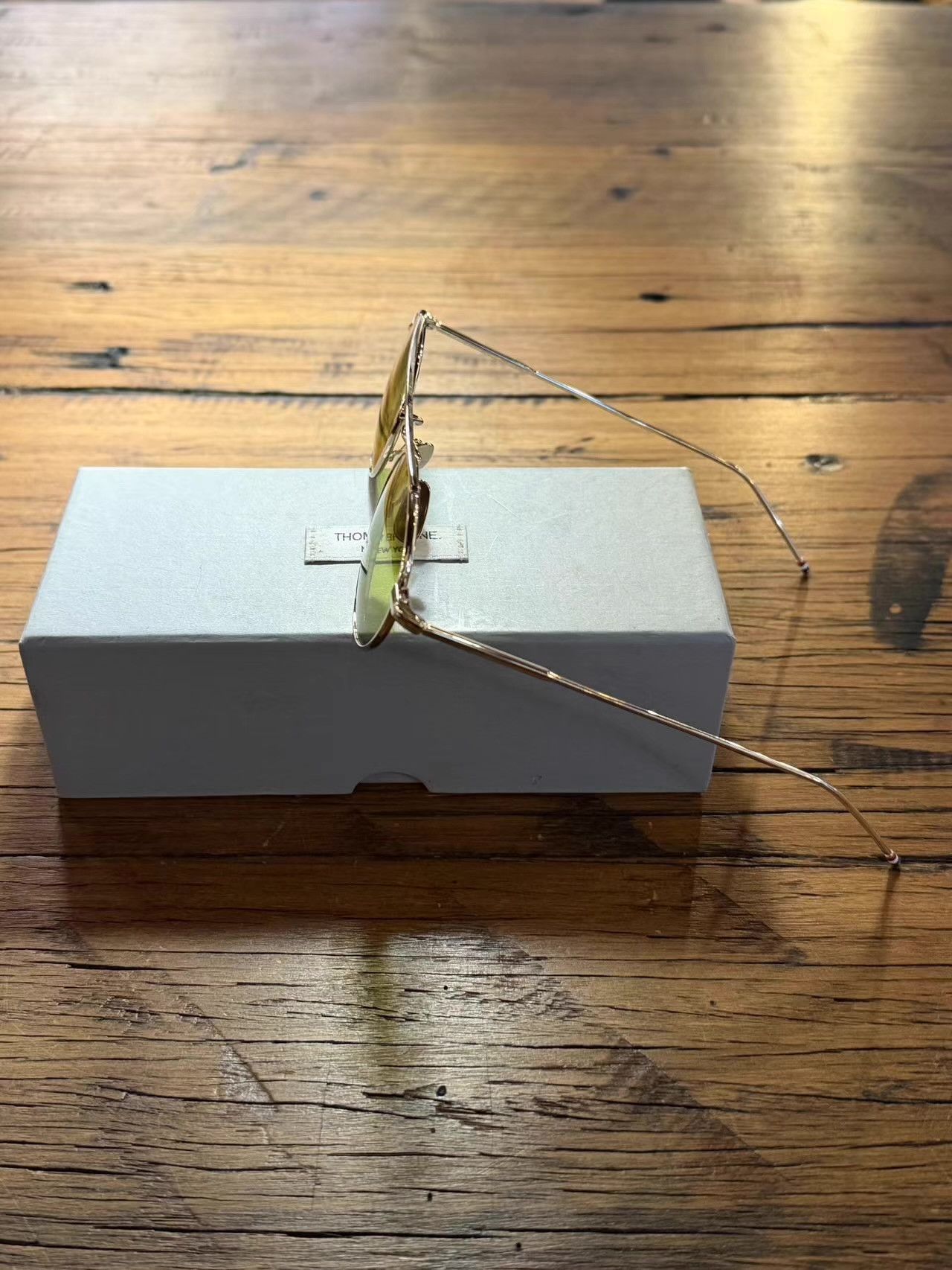 Thom Browne Thom Browne 12K gold-plated gold finish sunglasses. Ｑ25 Size ONE SIZE - 2 Thumbnail