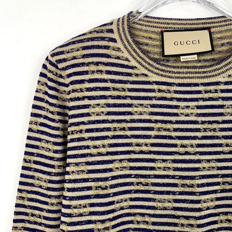 Gucci Gucci Color-blocked stripe logo printed full-printed wool r Size US M / EU 48-50 / 2 - 3 Thumbnail