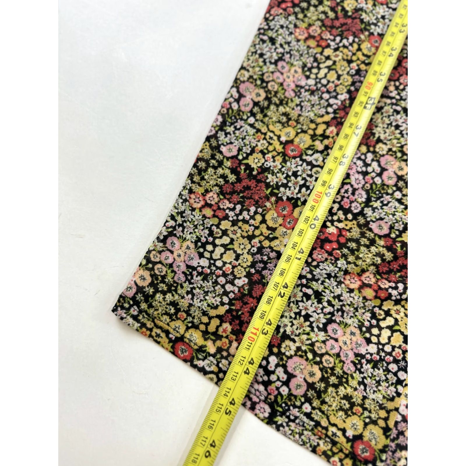 Vintage Stitch Pine Dress Womens Small Multi Floral Stretch Off Shoulder Maxi Slit Size S / US 4 / IT 40 - 7 Thumbnail