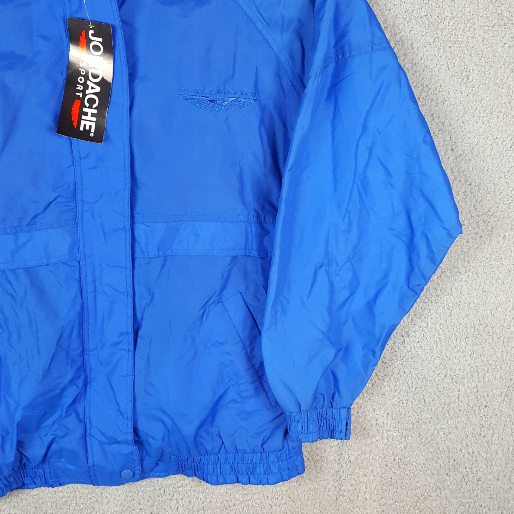 Jordache Vintage Jordache Windbreaker Jacket Women M Blue 80s 90s Track Suit Top Retro Outerwear Size M / US 6-8 / IT 42-44 - 3 Thumbnail