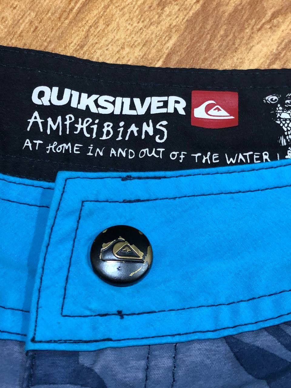 Quiksilver × Vintage Vintage Quicksilver Y2K Big Logo Surf Shorts Size US 32 / EU 48 - 2 Thumbnail