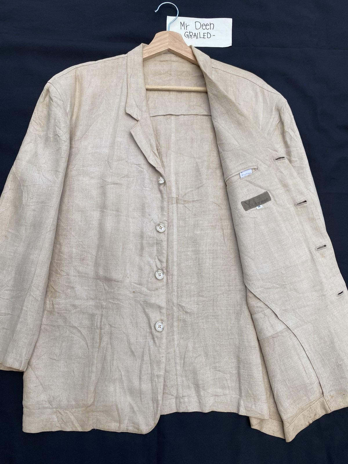 Yohji Yamamoto Rare Y's for men Linen Jacket/Blazer Size US M / EU 48-50 / 2 - 8 Thumbnail