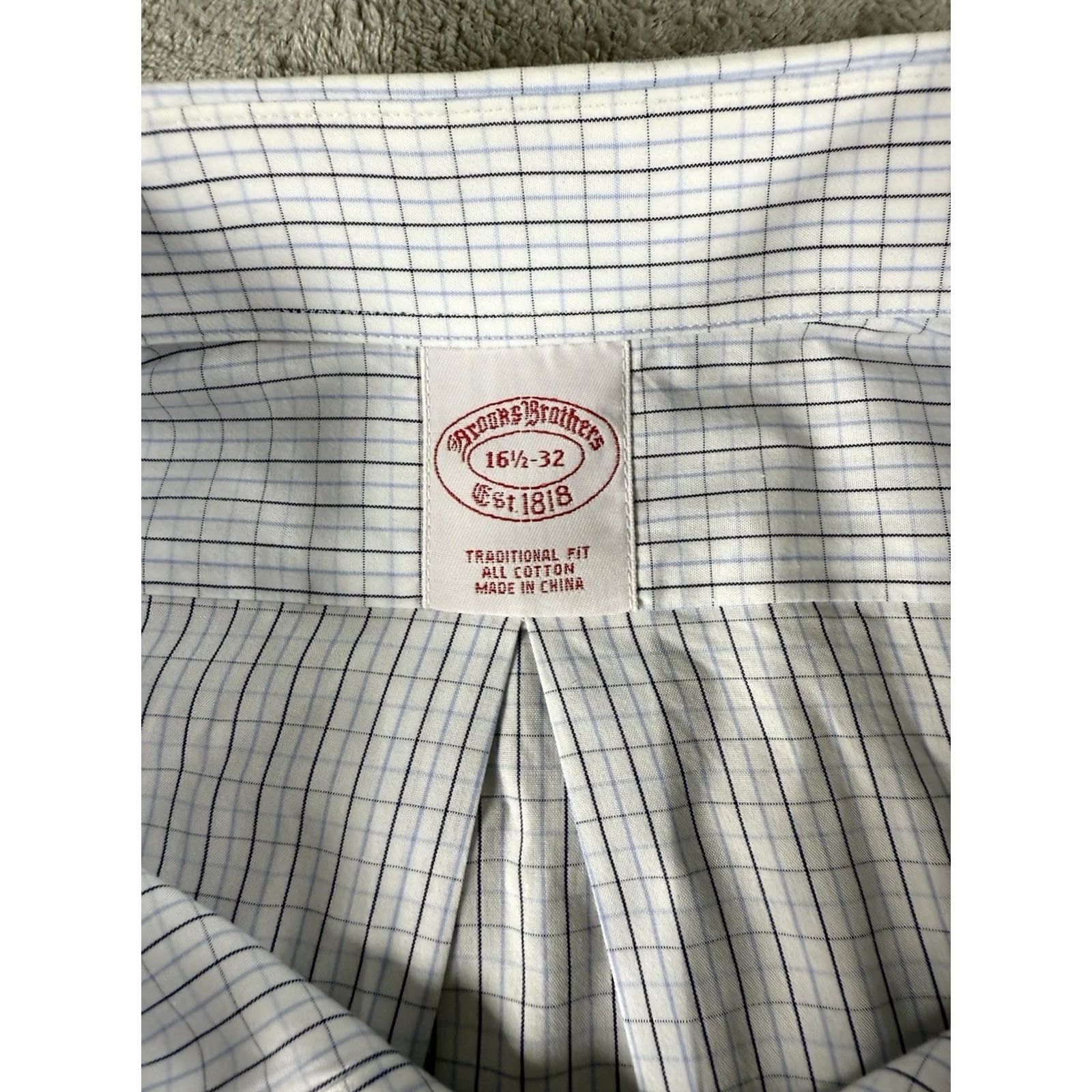 Brooks Brothers Brooks Brothers Sport Shirt Mini-Pane Button Down Long Sleeve Men's Large Size US L / EU 52-54 / 3 - 2 Thumbnail