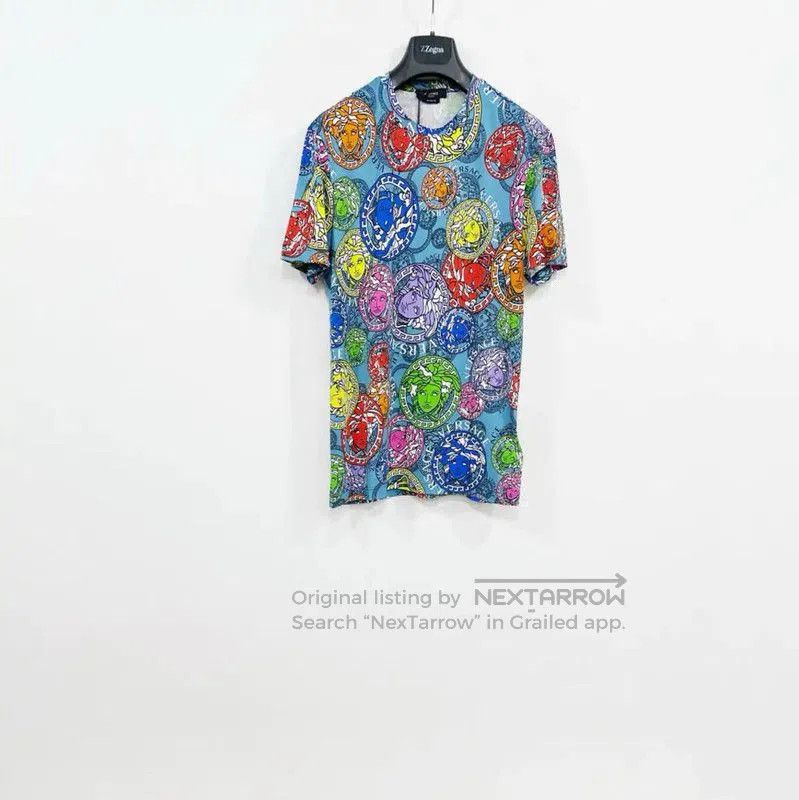 Versace Versace Colorful Summer Cotton Short Sleeve T-Shirt . Size US S / EU 44-46 / 1 - 1 Thumbnail