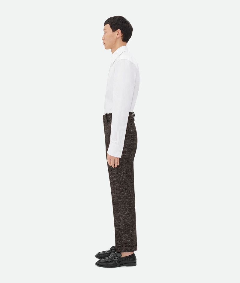 Bottega Veneta o1bcso1str0526 Textured Wool Speckled Trousers Pants Size US 36 / EU 52 - 2 Thumbnail