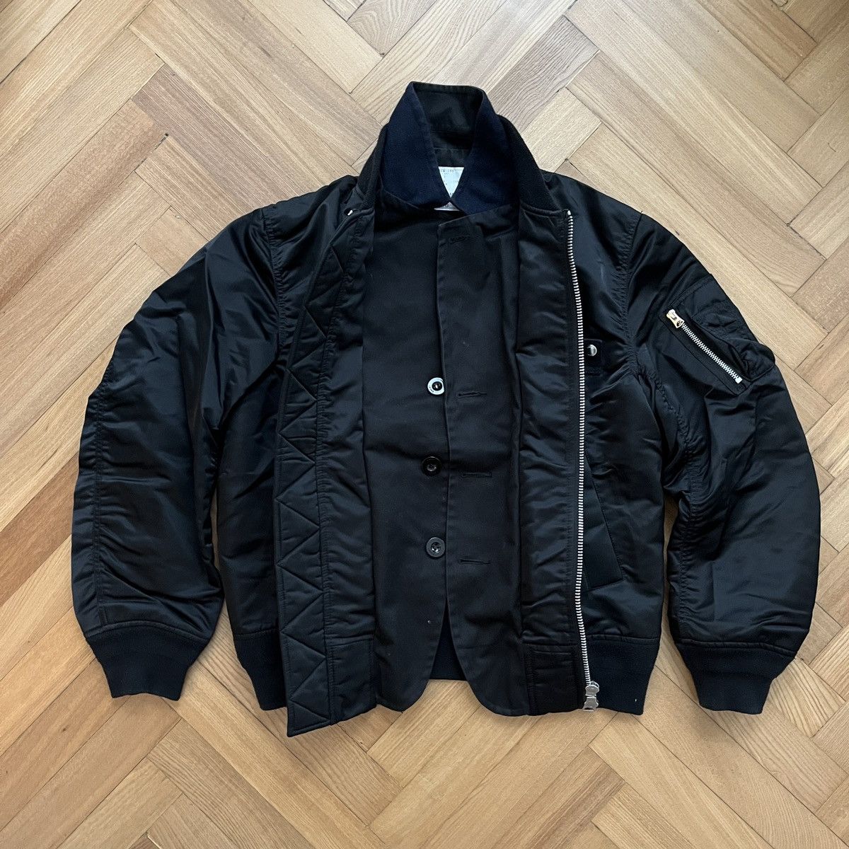 Sacai Sacai SCM-050 Nylon Bomber Jacket | Grailed