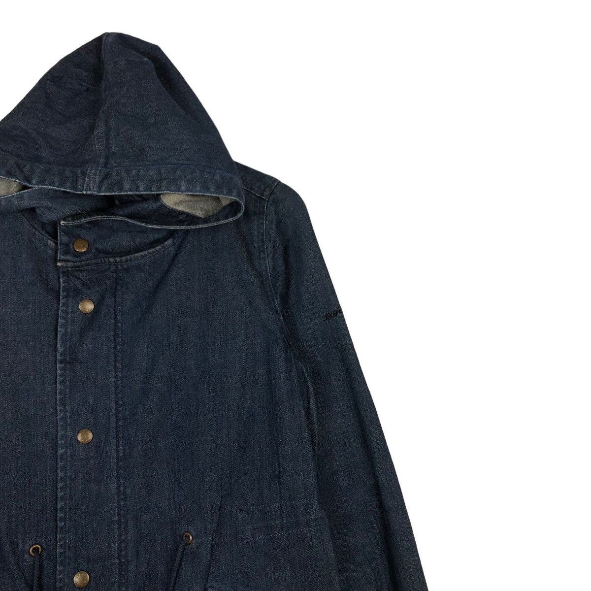 Japanese Brand 🔥Fish Tail Denim Parka Jacket X-Girl Japan Bondage Biker Size US M / EU 48-50 / 2 - 6 Thumbnail