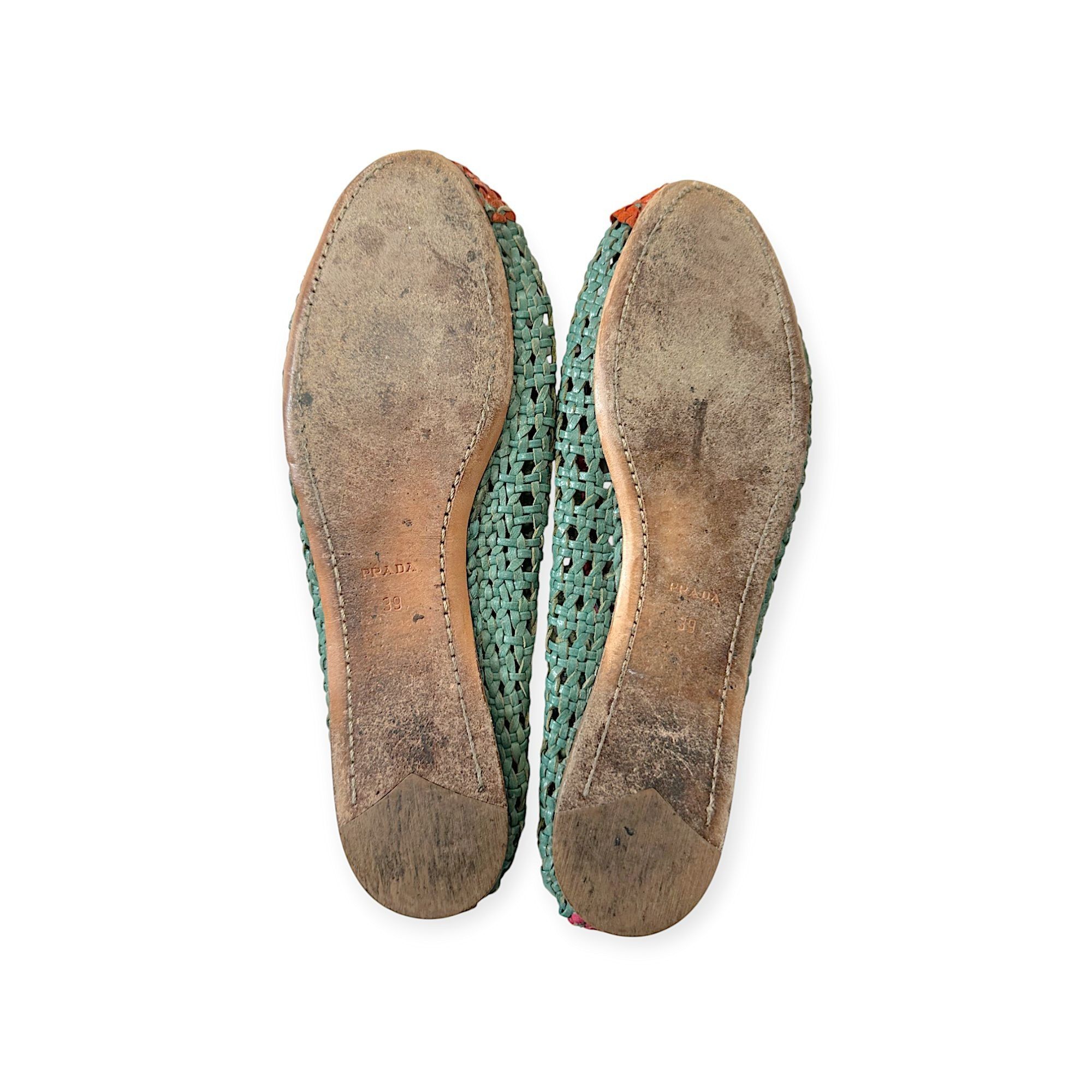 Prada Prada SS2010 Limited Edition Woven Madras Leather Flats – Si Size US 9 / IT 39 - 8 Thumbnail