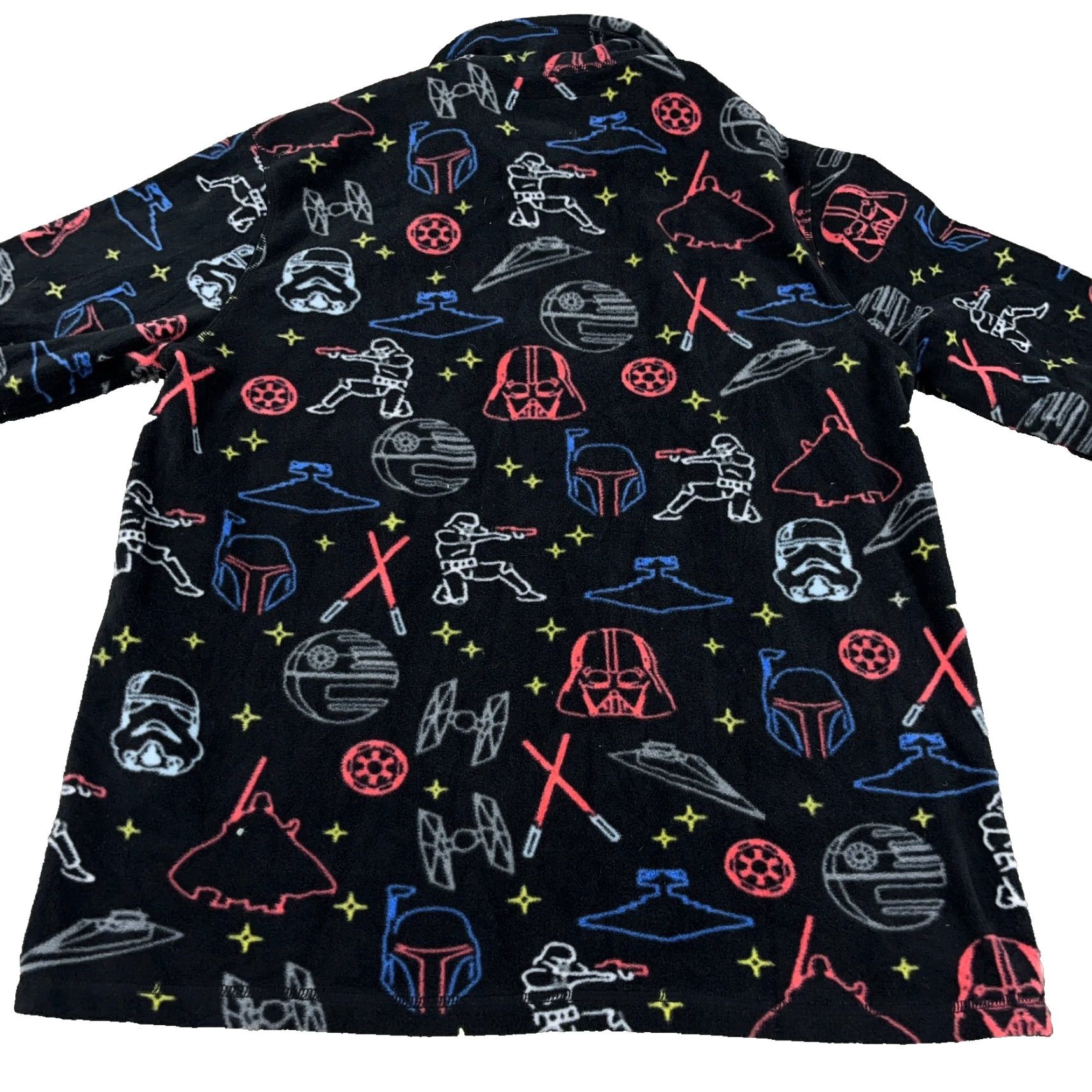 Chubbies Chubbies Star Wars Sweater Men Medium Fleece Pullover Quarter Zip Jacket AOP Black Polyester Size US M / EU 48-50 / 2 - 5 Thumbnail