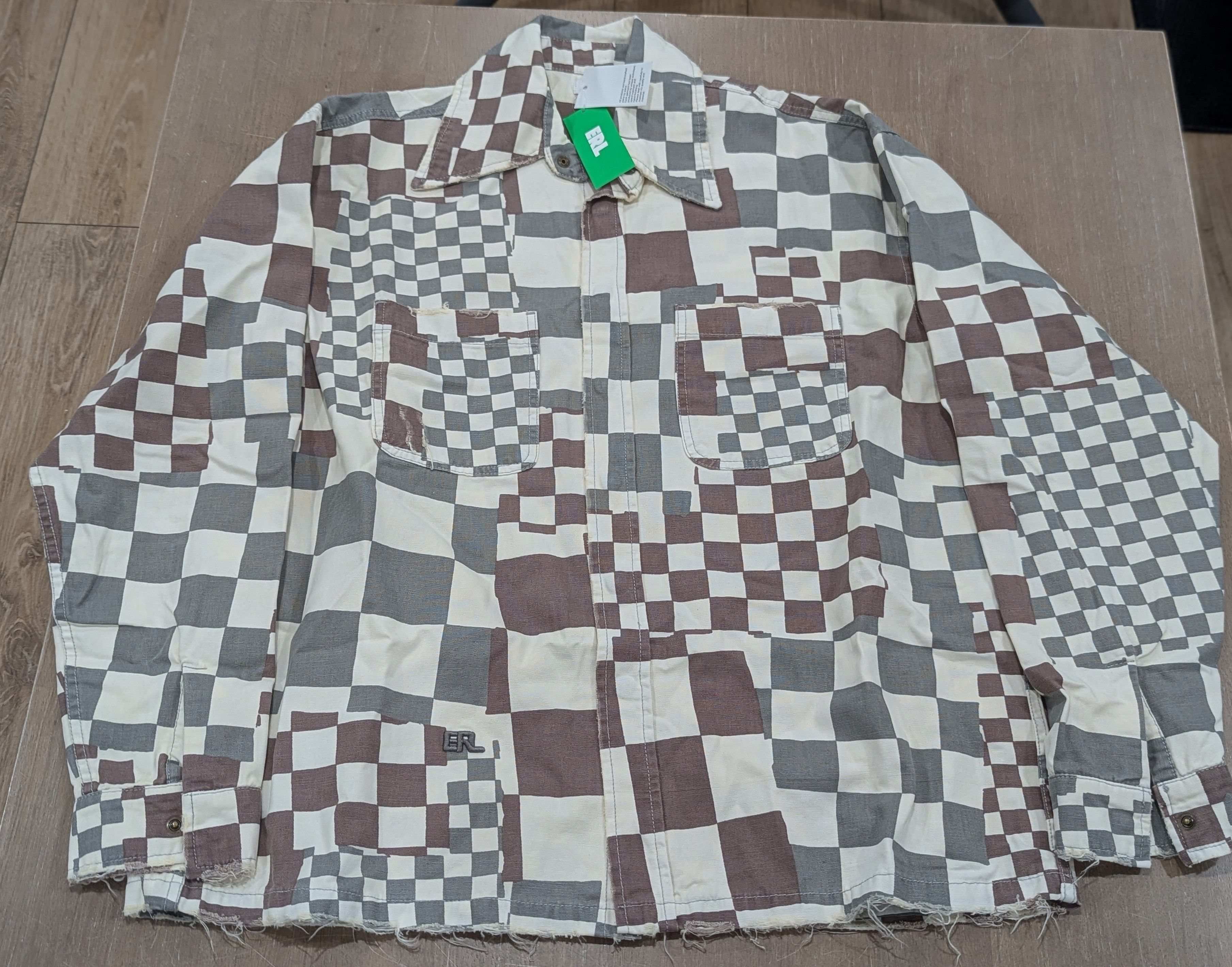 ERL ERL Checkered Cotton Canvas Jacket Multi Large Size US L / EU 52-54 / 3 - 1 Thumbnail