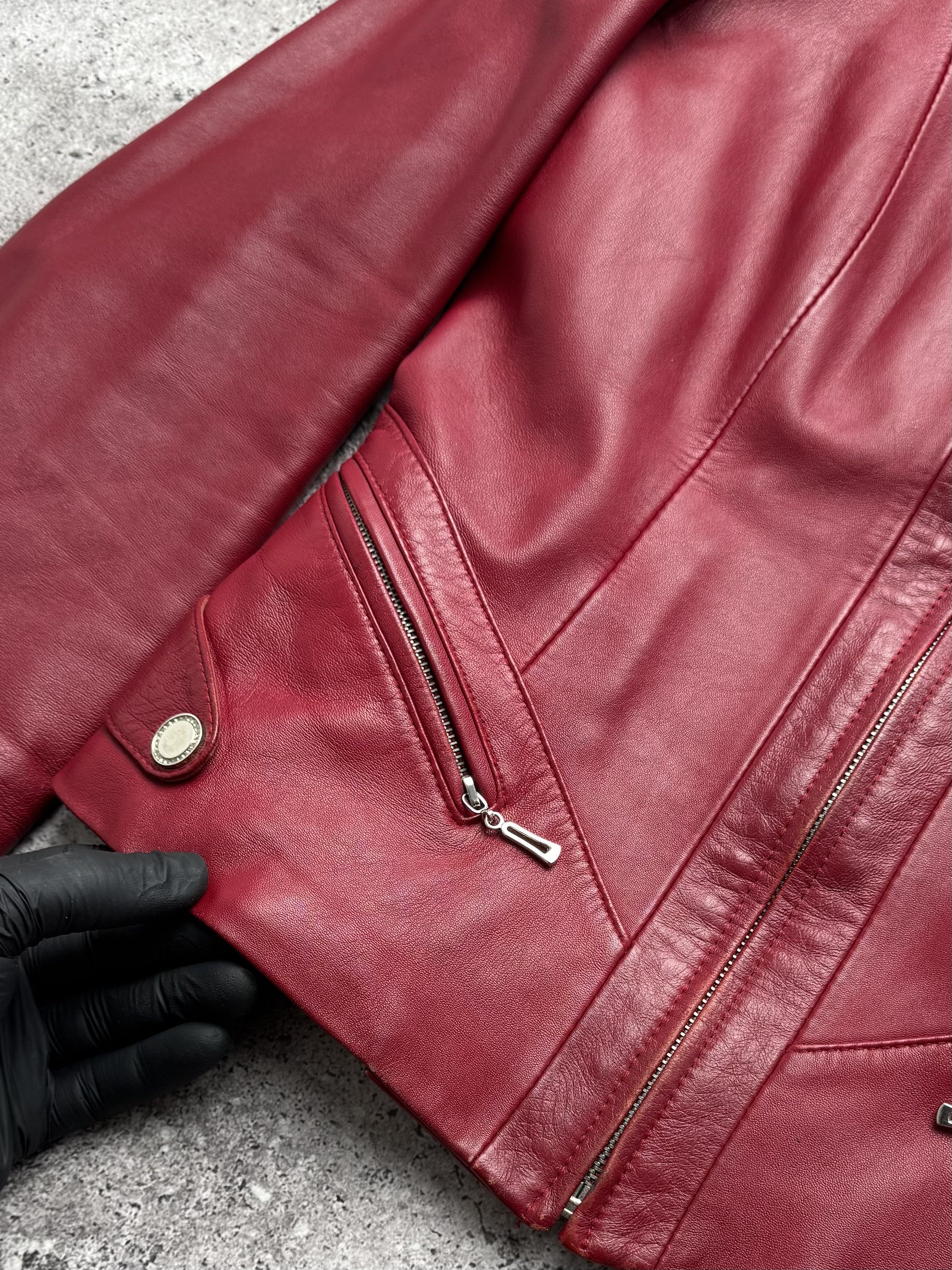 Vintage Vintage Cropped Leather Jacket C5(V409) Size M / US 6-8 / IT 42-44 - 5 Thumbnail