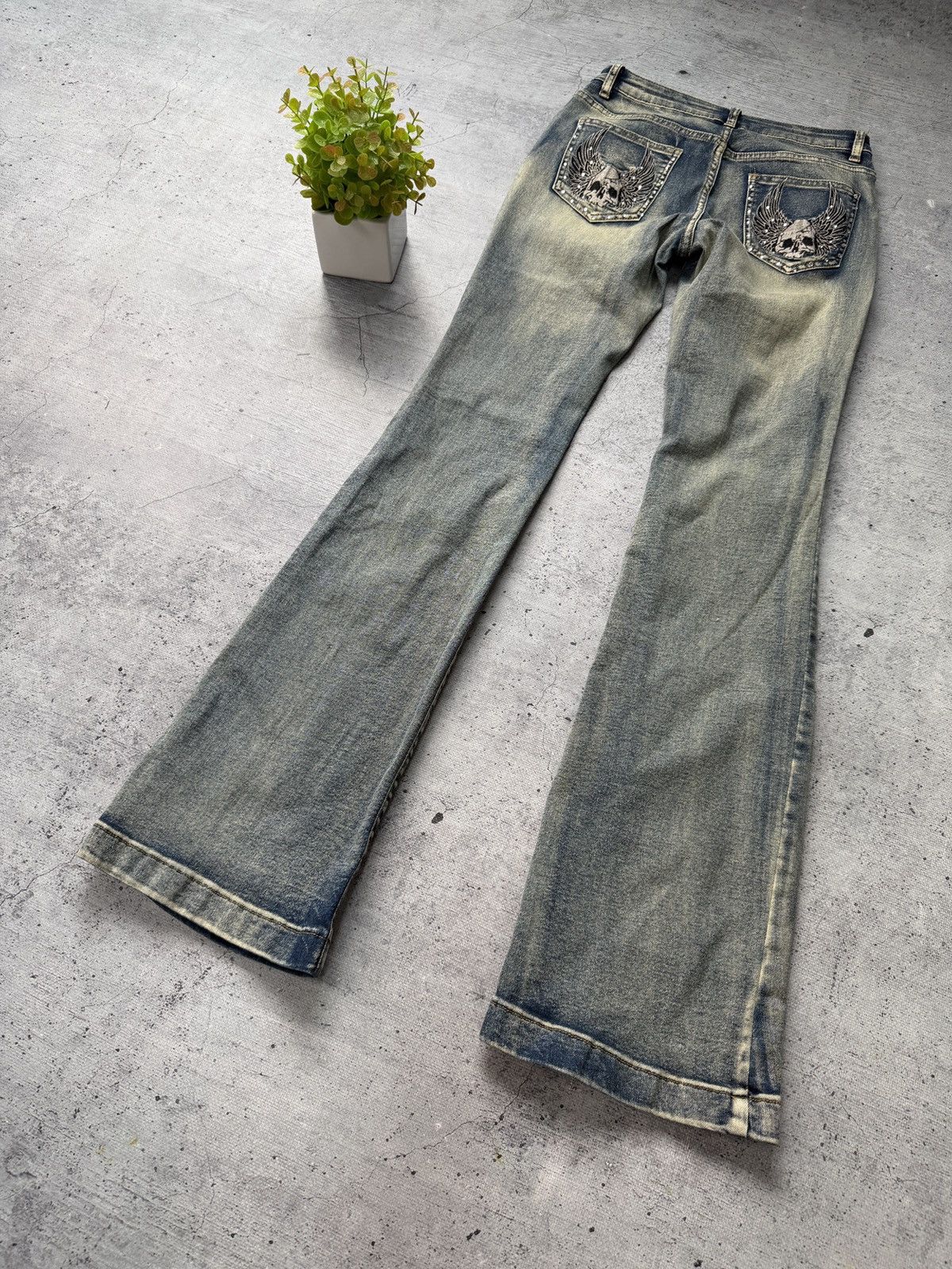 If Six Was Nine Crazy Sexy Flared Bootcut 2000s Y2K Jeans Size 28 Size US 28 / EU 44 - 4 Thumbnail