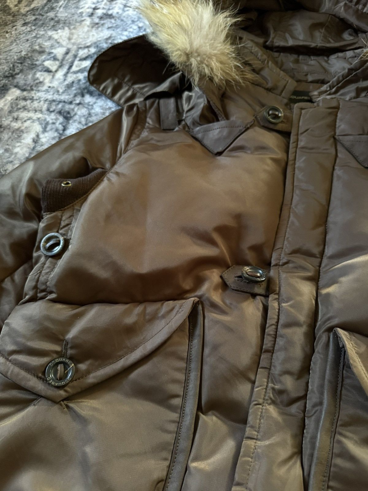 Dsquared2 FW04 Dsquared2 Raccon Fur Hood Padded Jacket Size US M / EU 48-50 / 2 - 12 Thumbnail