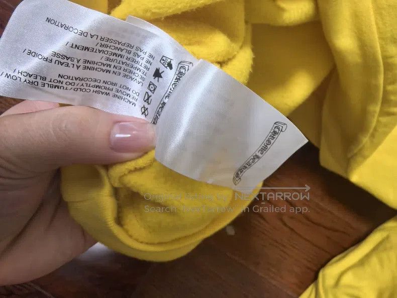 Chrome Hearts CHROME HEARTS Size L Yellow hooded sweater Size US L / EU 52-54 / 3 - 6 Thumbnail