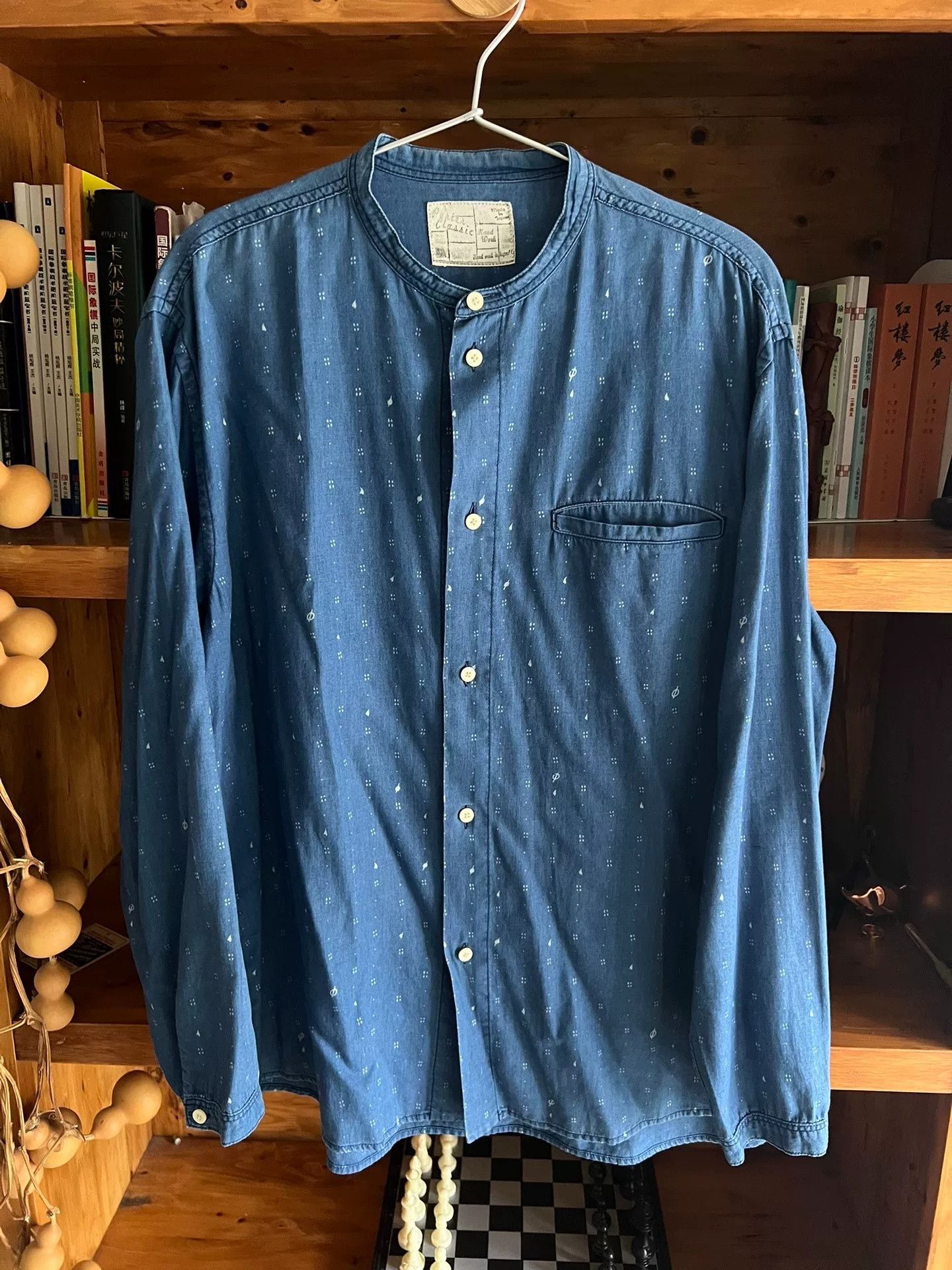 Porter Classic Porter Classic Indigo Stand Collar Shirt Size US M / EU 48-50 / 2 - 4 Thumbnail