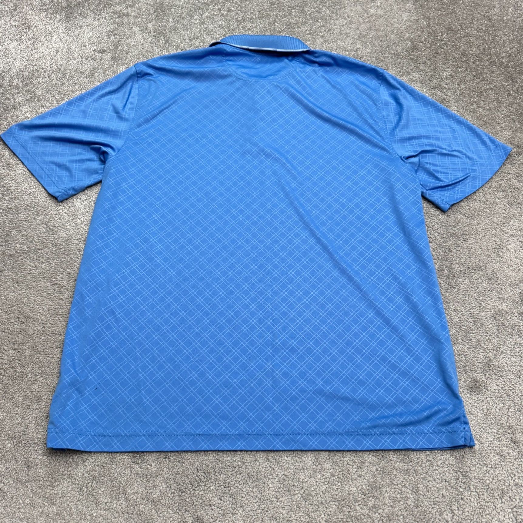 Vintage Greg Norman Performance Polo Shirt Mens L Blue Plaid Golf Tennis Short Sleeve Shirt Size US L / EU 52-54 / 3 - 2 Thumbnail