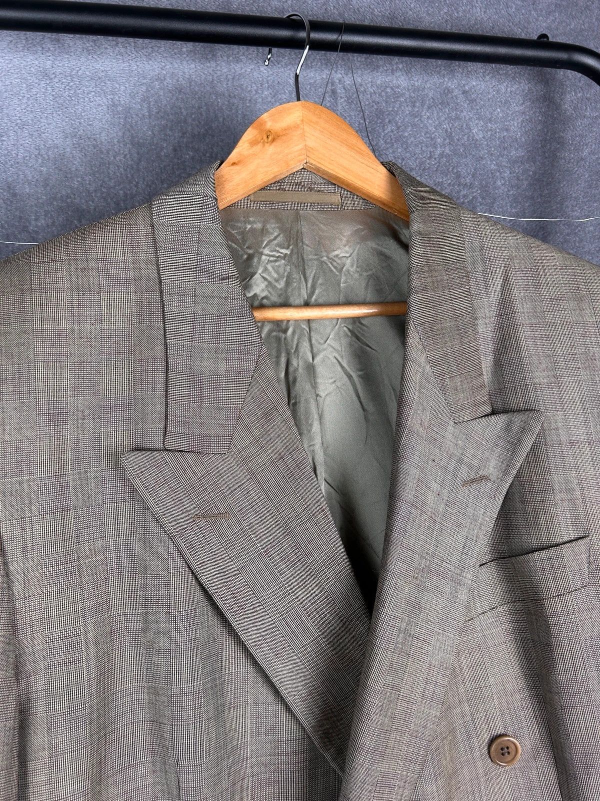 Designer × Hugo Boss Hugo Boss Cashmere woolen beige blazer vintage Size 52L - 4 Thumbnail
