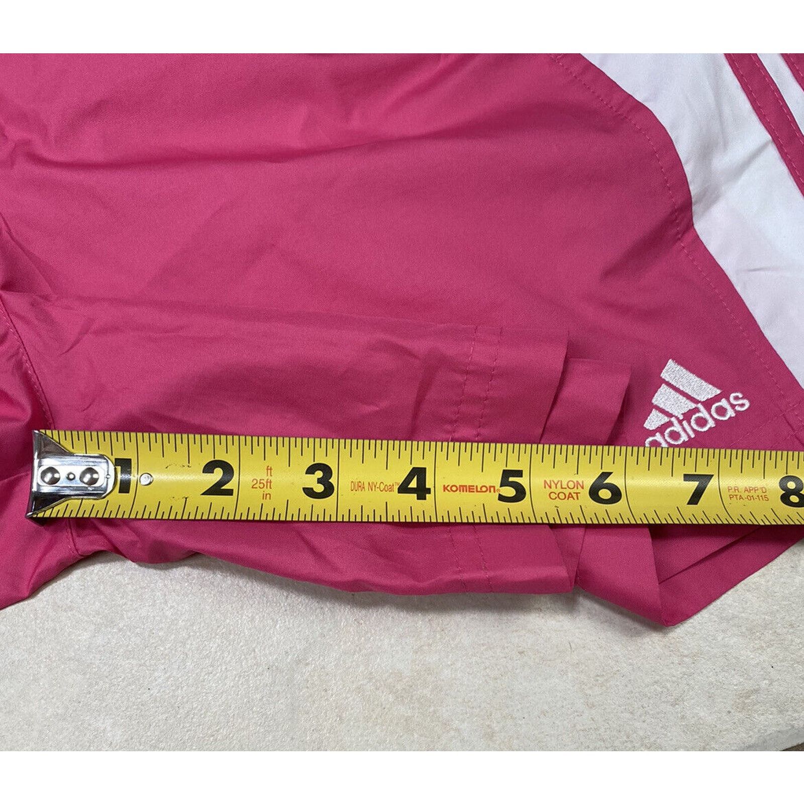 Adidas adidas Women's Unlined 3-Stripes Shorts Pink White Small Size 27" / US 4 / IT 40 - 7 Thumbnail