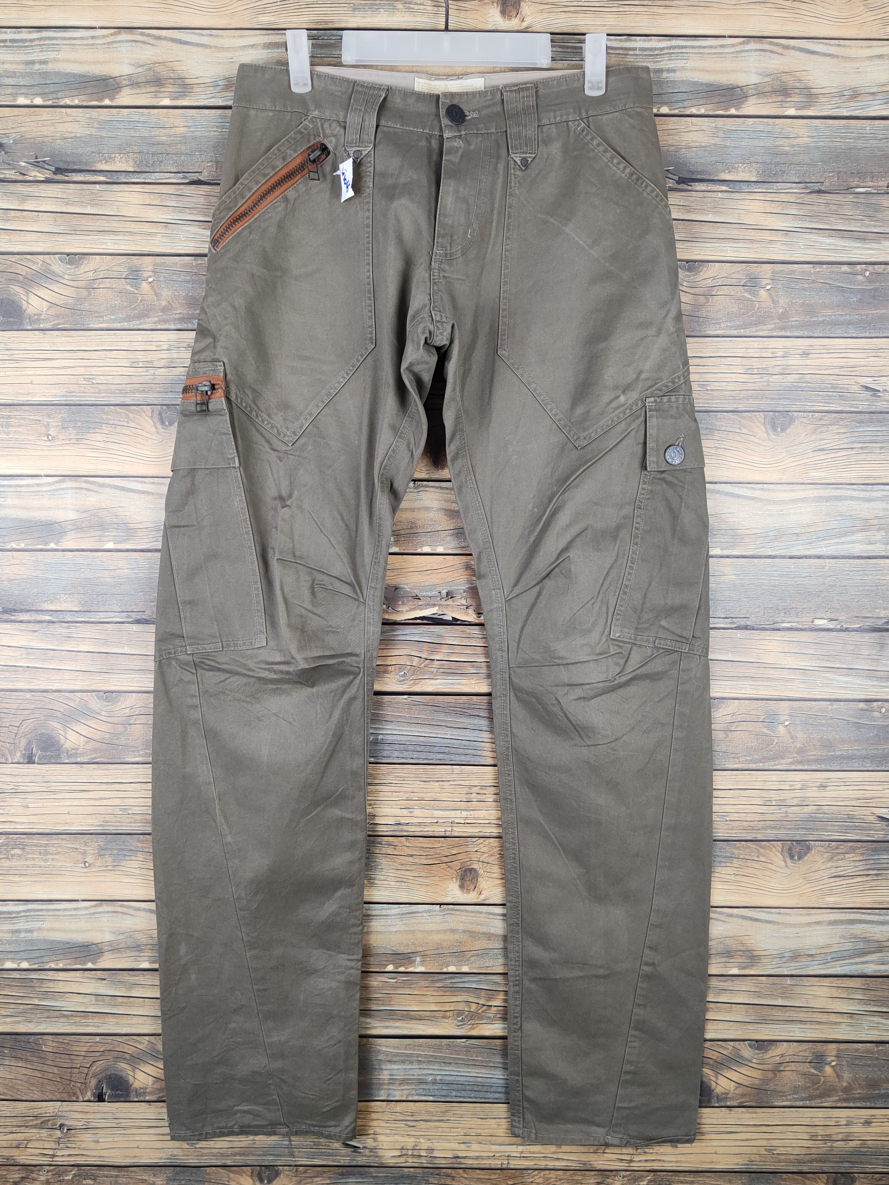 Japanese Brand Olive Multipocket Tactical Cargo #W1066