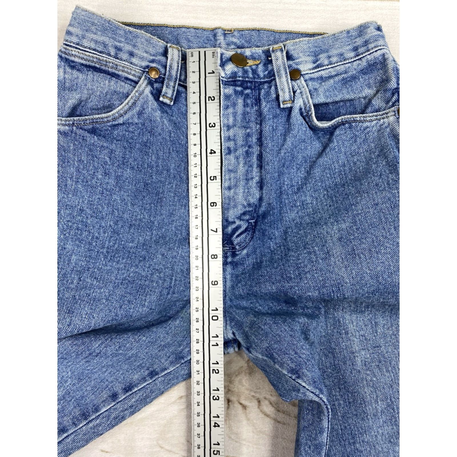 Wrangler VINTAGE Wrangler Jeans Womens 5 Cowboy Straight 90s Denim Blue Wrangler Jeans Womens 90s Cowboy Theme Womens Jeans Size 27" / US 4 / IT 40 - 3 Thumbnail