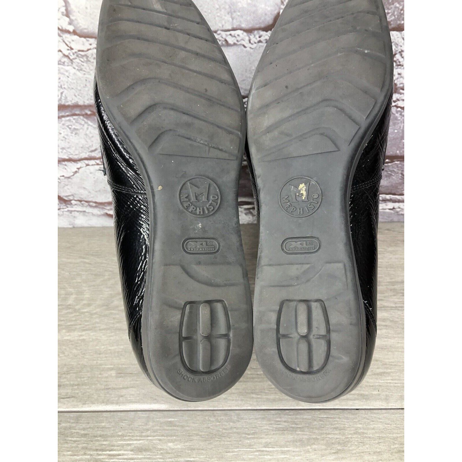 Mephisto Mephisto Air Jet Black Patent Leopard Print Penny Wedge Shoe Size US 11 / IT 41 - 15 Thumbnail