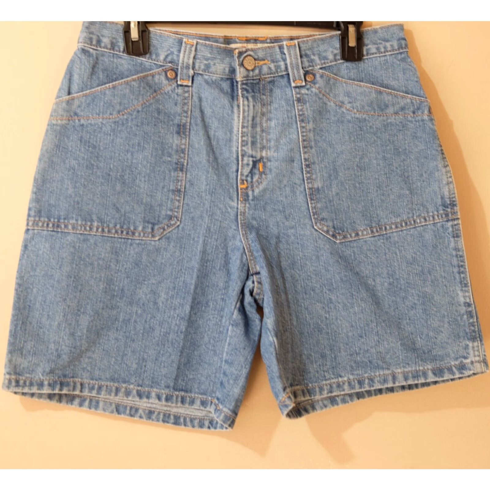 Faded Glory Faded Glory Denim Shorts Women's 10 100% Cotton Blue Mid Rise 7" Inseam Casual Jeans Shorts Pants Vintage No? Size 32" / US 10 / IT 46 - 2 Thumbnail