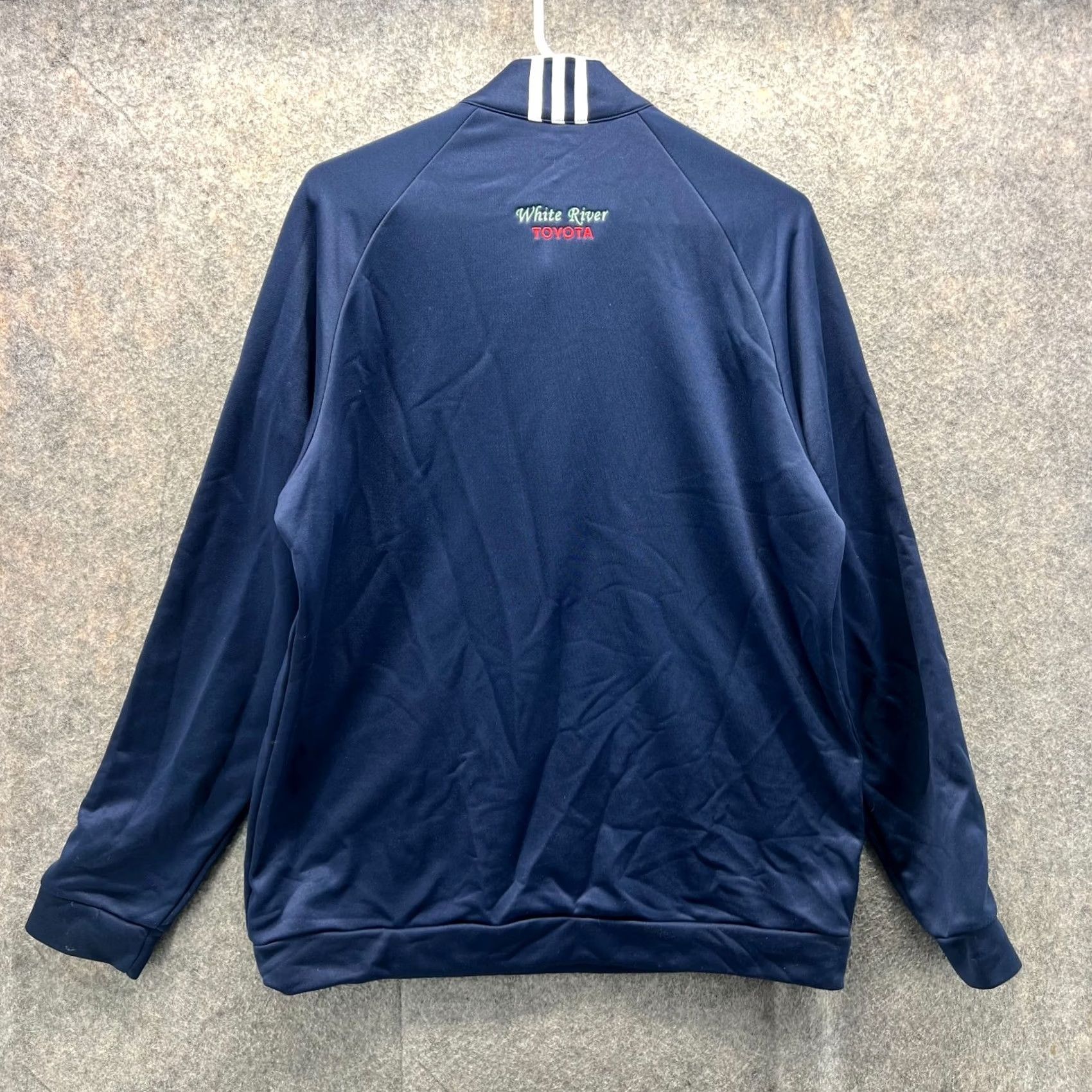 Adidas VINTAGE Adidas Sweater Mens M Blue 1/4 Zip Golf Haven Tournament 2014 White River Size US M / EU 48-50 / 2 - 2 Thumbnail