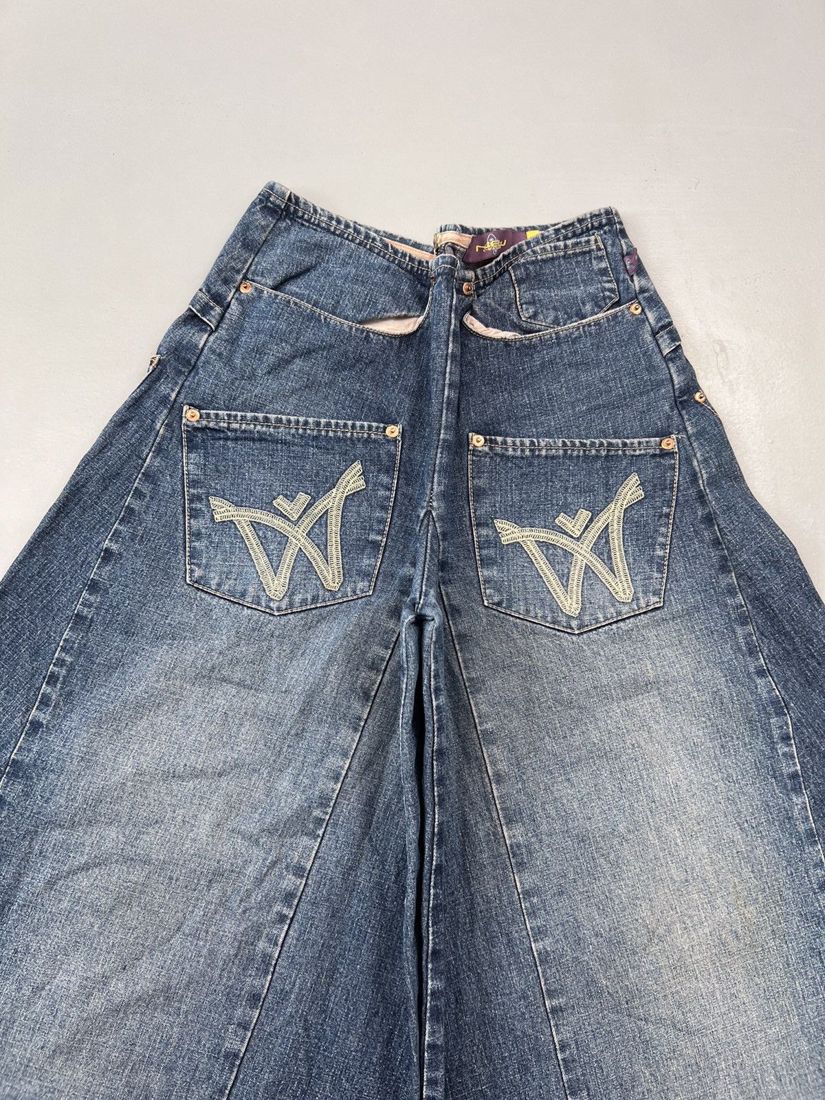 Vintage Vintage too baggy wide leg capry pants for women Size 30" / US 8 / IT 44 - 7 Thumbnail