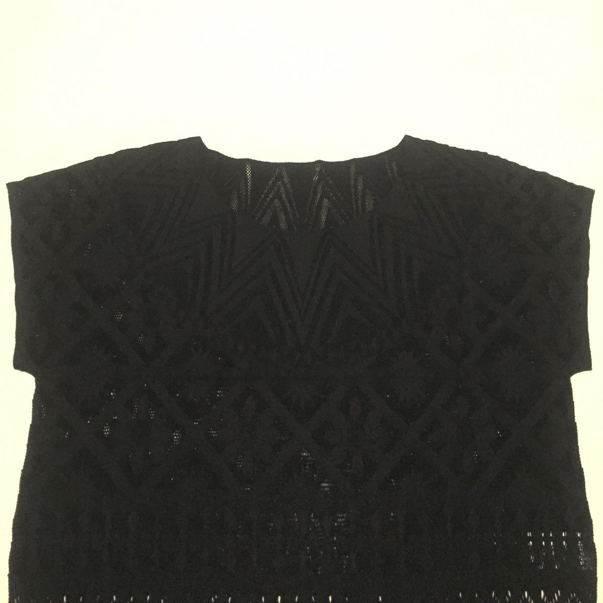 Pleats Please Issey Miyake PLEATS PLEASE ISSEY MIYAKE Short Sleeve See Thru Shirt Top Size M / US 6-8 / IT 42-44 - 2 Thumbnail