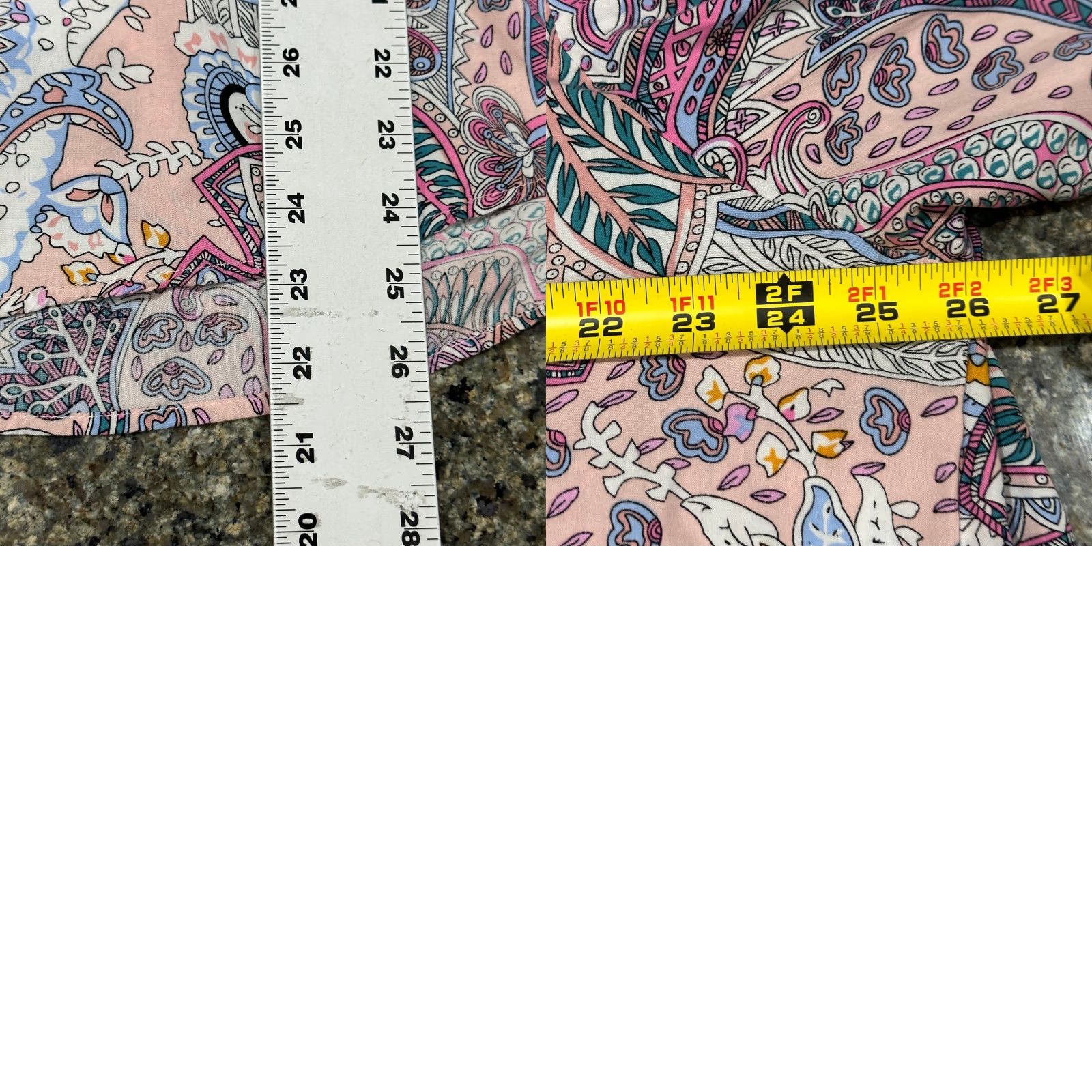 Vintage Suzanne Betro Blouse Plus 3X Pink Paisley Boho Tunic Long Sleeve Casual Womens Shirt Blouse Ceramic? Size XXL / US 16-18 / IT 52-54 - 8 Thumbnail