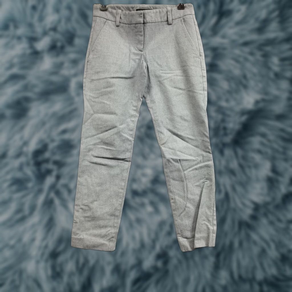 Theory Theory Gray Women Pants Chino Slacks Size 0 Career Wear Low Mid Rise Straight Leg Women Size 25" / US 0 / IT 36 - 1 Thumbnail