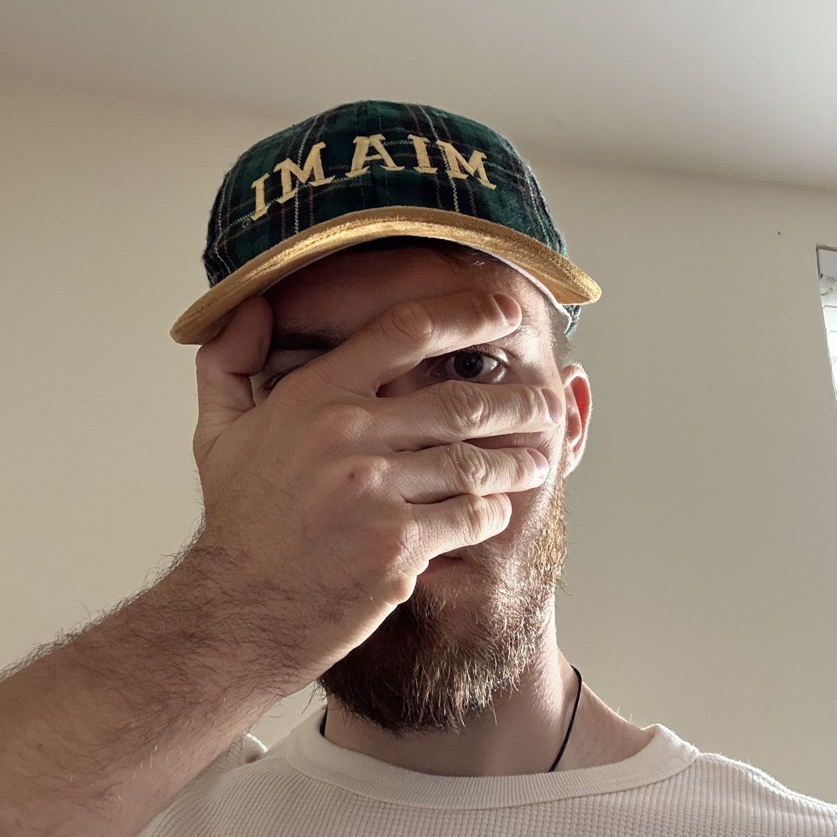 Vintage Miami Plaid Strapback Green Vintage Style Suede Brim Adult Size ONE SIZE - 2 Thumbnail