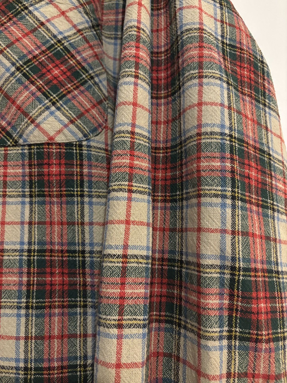 RRL Ralph Lauren Double RL RRL Flannel Universal Red Beige Plaid Camp Shirt Size US XL / EU 56 / 4 - 3 Thumbnail