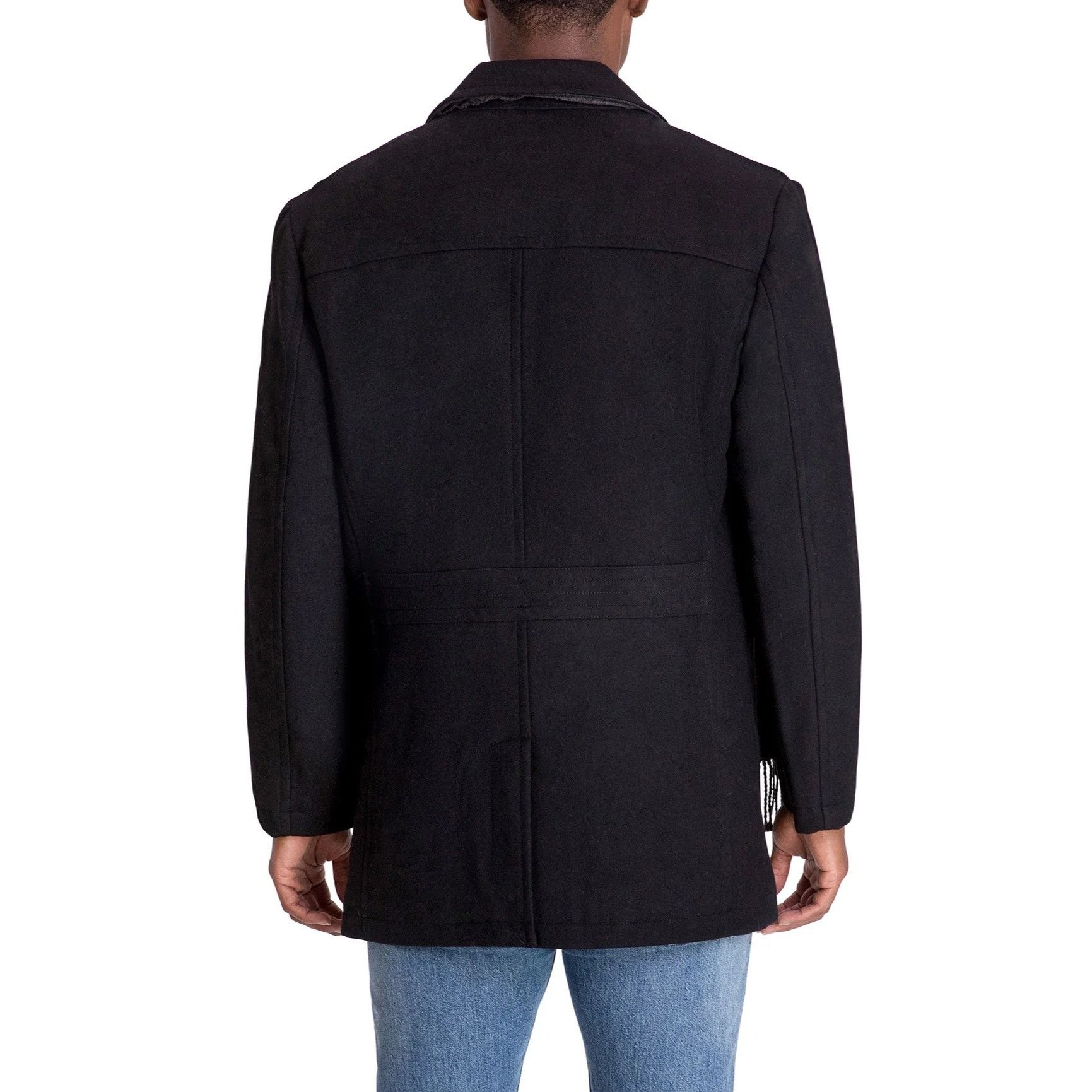 London Fog London Fog Men Amity Wool Blend Jacket Coat with Scarf Black Size US M / EU 48-50 / 2 - 11 Thumbnail