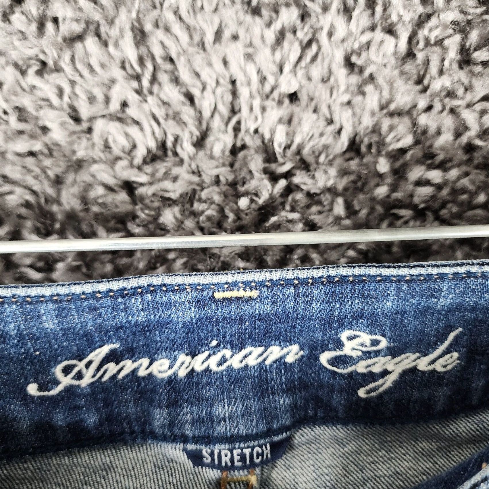 American Eagle Outfitters American Eagle Womens Blue Stretch Jeans Size 2 Size 26" / US 2 / IT 38 - 3 Thumbnail